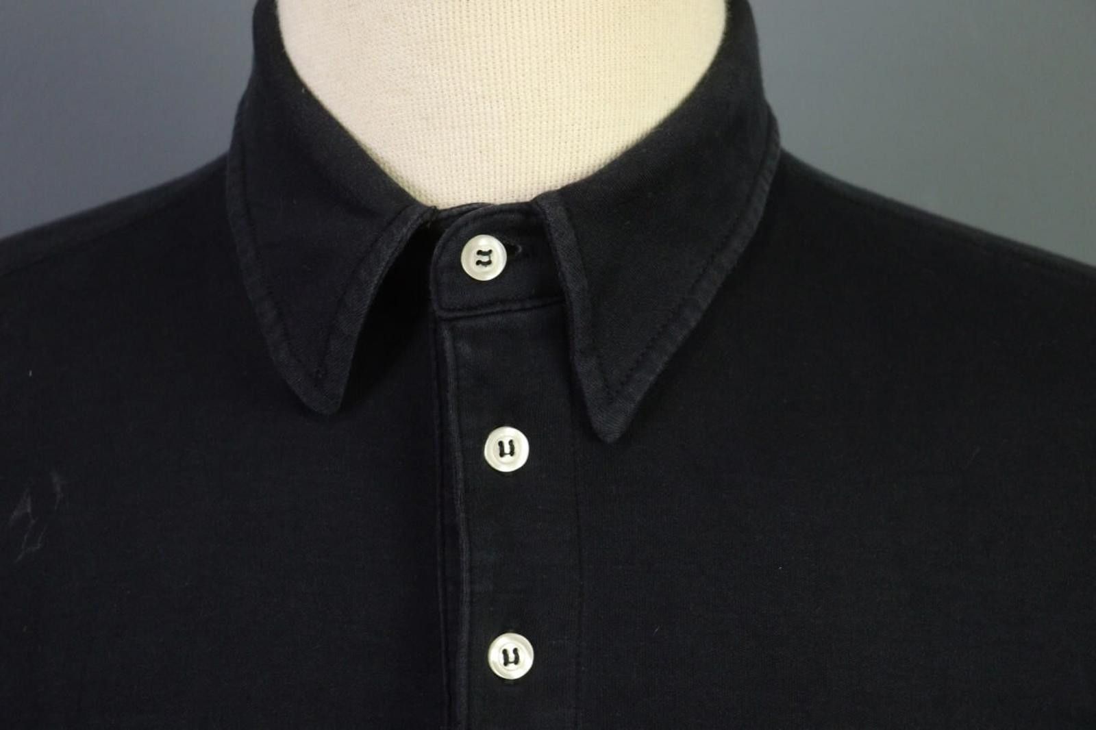 La Martina La Martina Black 100% Cotton Collared Polo Shirt Size L Size US L / EU 52-54 / 3 - 7 Thumbnail