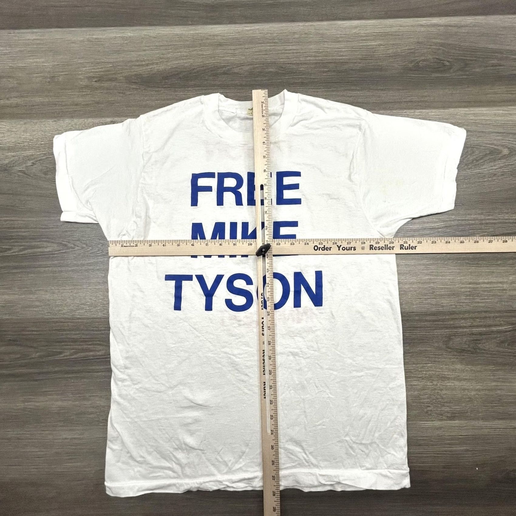 Vintage VINTAGE Mike Tyson Shirt Mens XL White Free Tyson Is Innocent 90s Protest - Screen Stars T-Shirt Size US XL / EU 56 / 4 - 5 Thumbnail