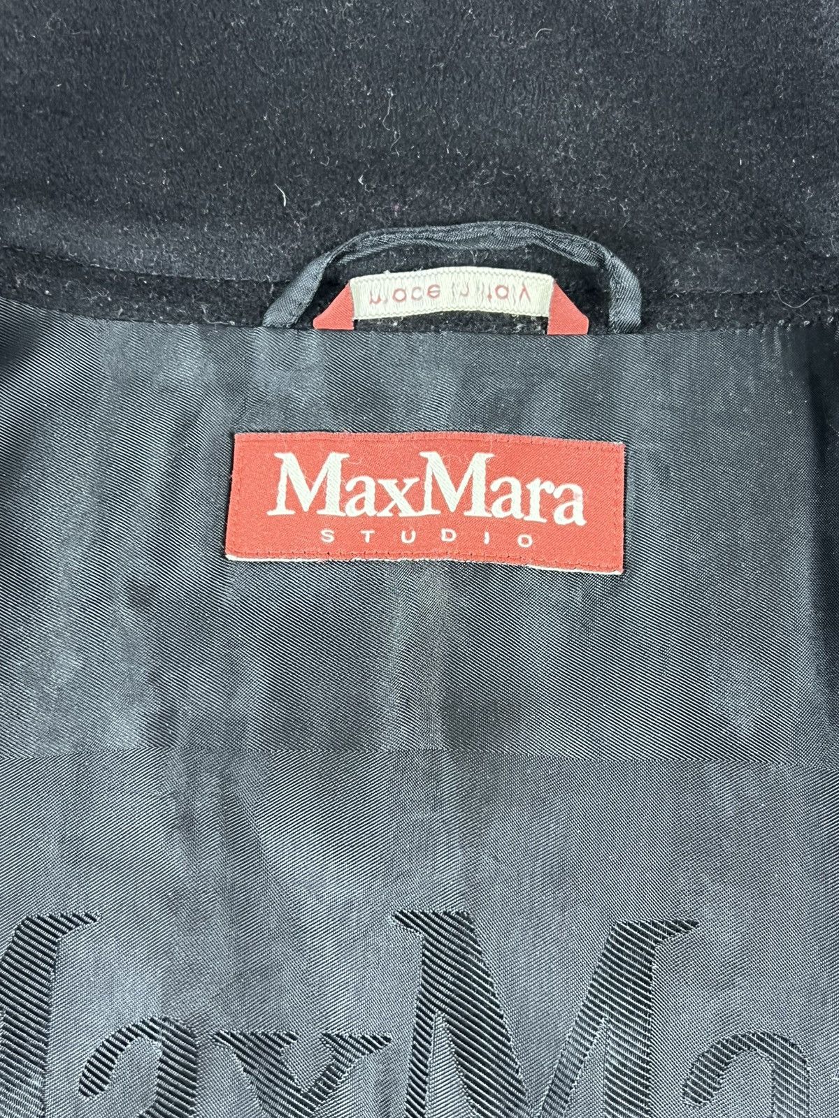 Max Mara Max Mara Black Wool Coat Size IT 38 Size XS / US 0-2 / IT 36-38 - 9 Thumbnail