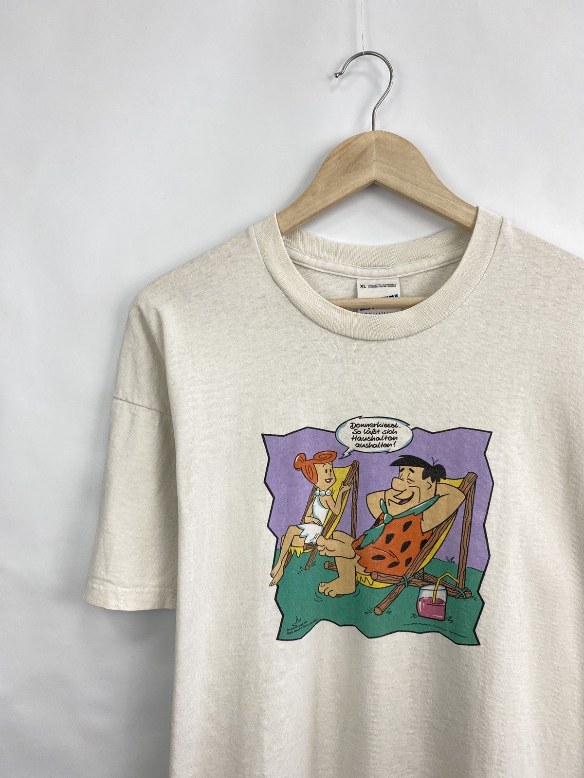 Cartoon Network 🇺🇸 Vintage 1997 The Flintstones Retro T-Shirt Rare Hype Y2K Size US XL / EU 56 / 4 - 5 Thumbnail