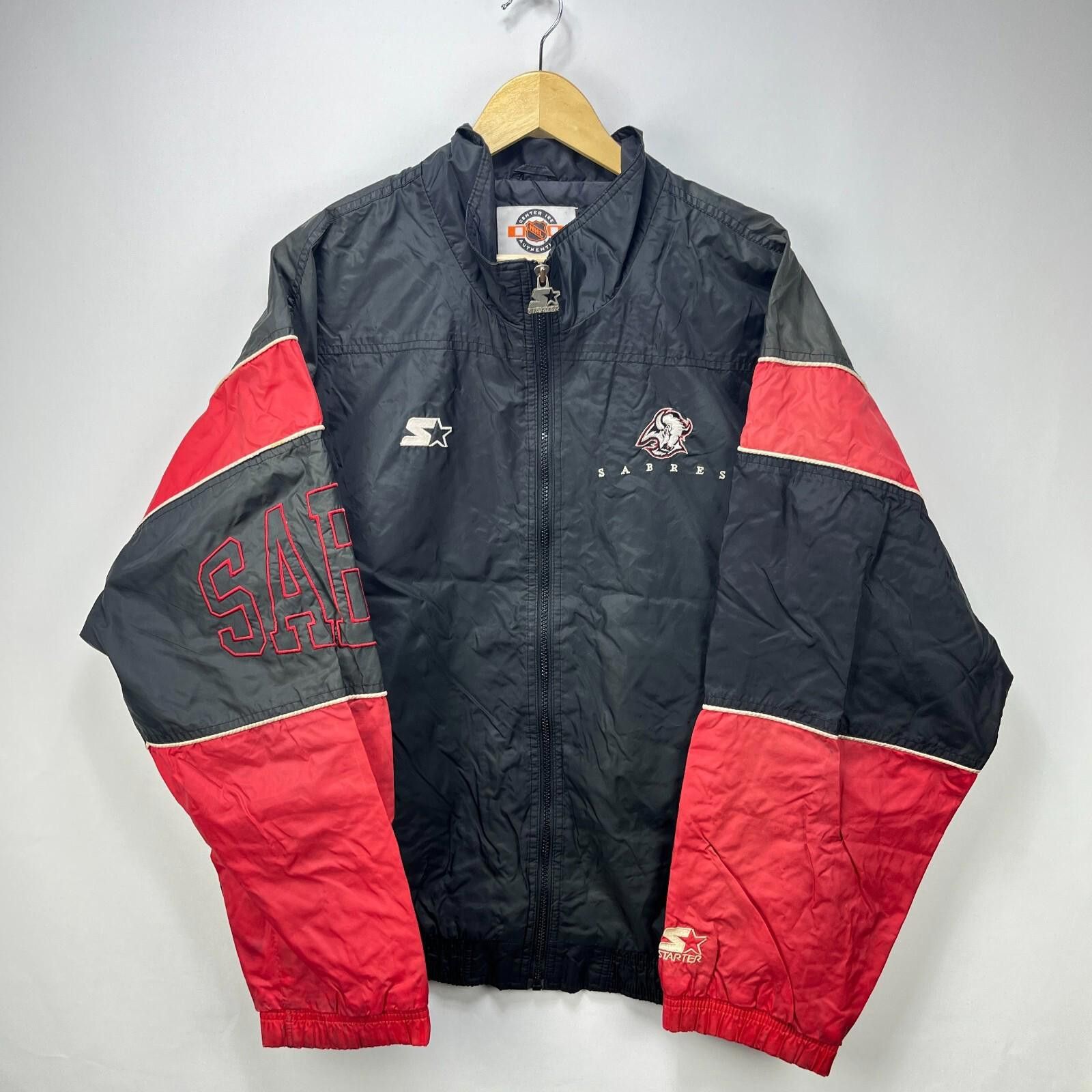 Majestic Vintage 90s Buffalo Sabres Windbreaker Jacket XL Starter NHL Size US XL / EU 56 / 4 - 1 Thumbnail