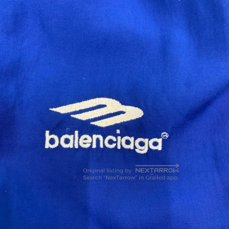 Balenciaga Balenciaga Blue Windbreaker Jacket Size US M / EU 48-50 / 2 - 9 Thumbnail