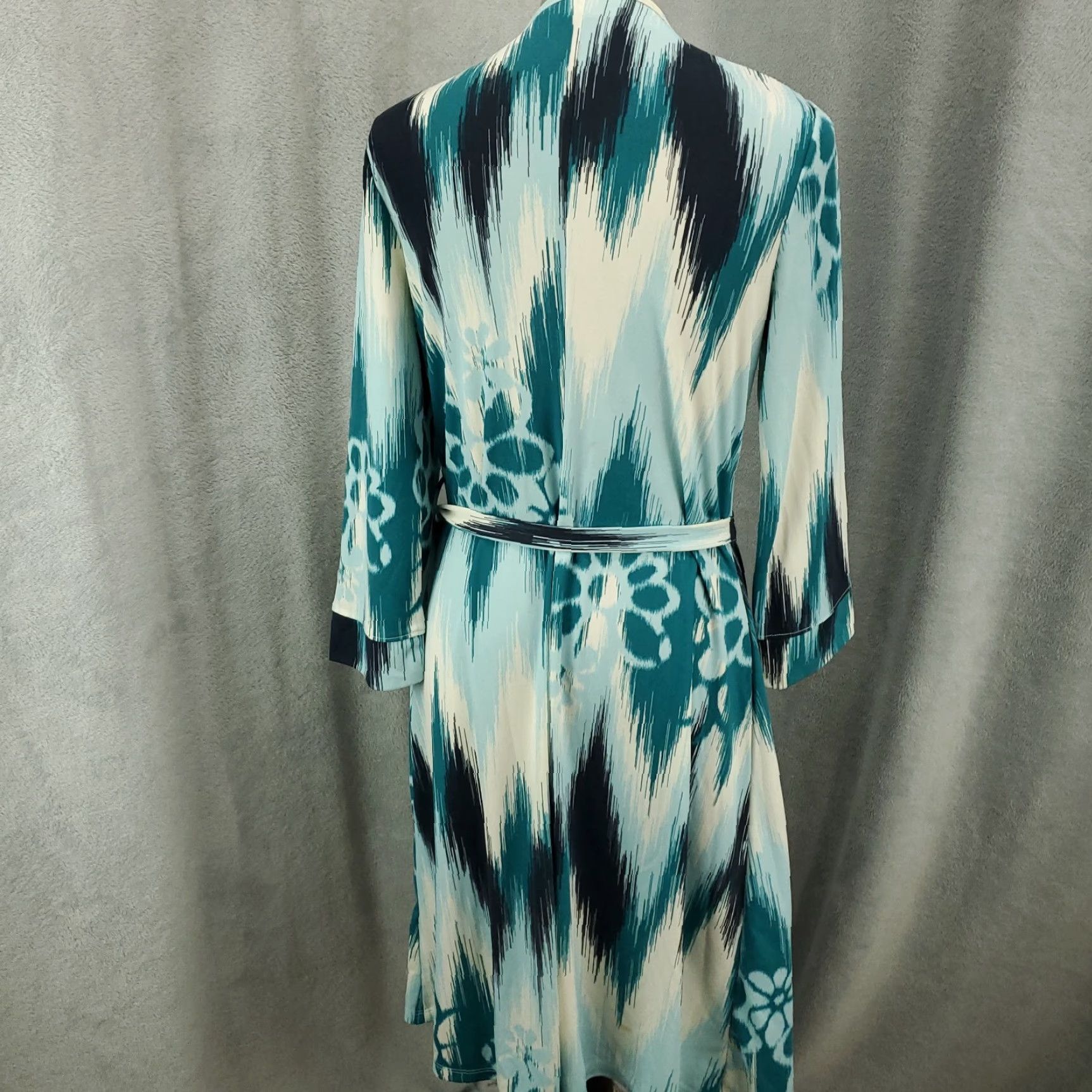Old Navy VINTAGE Womens Wrap Dress Size L Floral Bohemian Modern Size L / US 10 / IT 46 - 6 Thumbnail