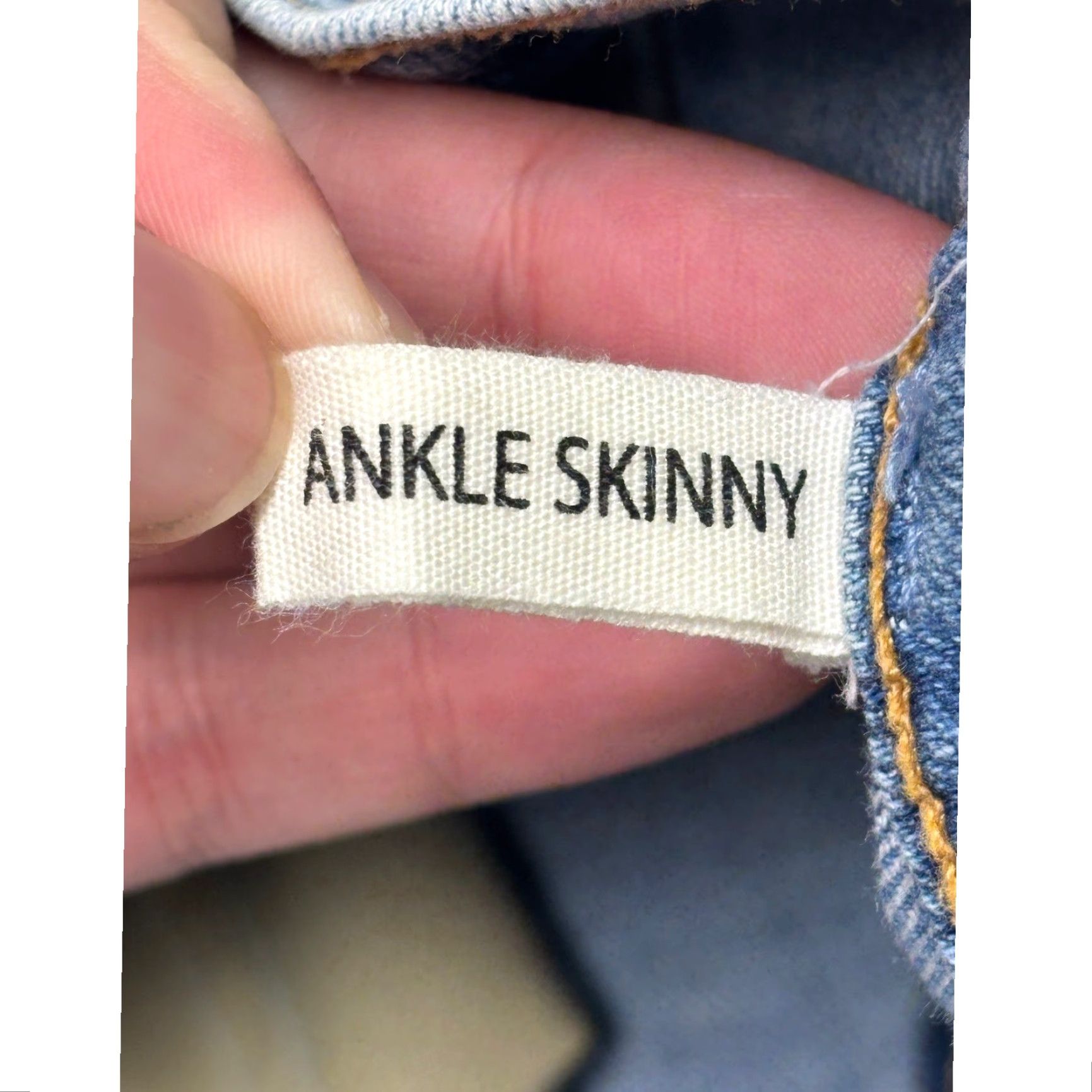 Rag & Bone Rag & Bone Ankle Skinny Jeans Women 24 Blue Nelly Wash Zipper 24x28 Size 42" / US 20 - 6 Thumbnail