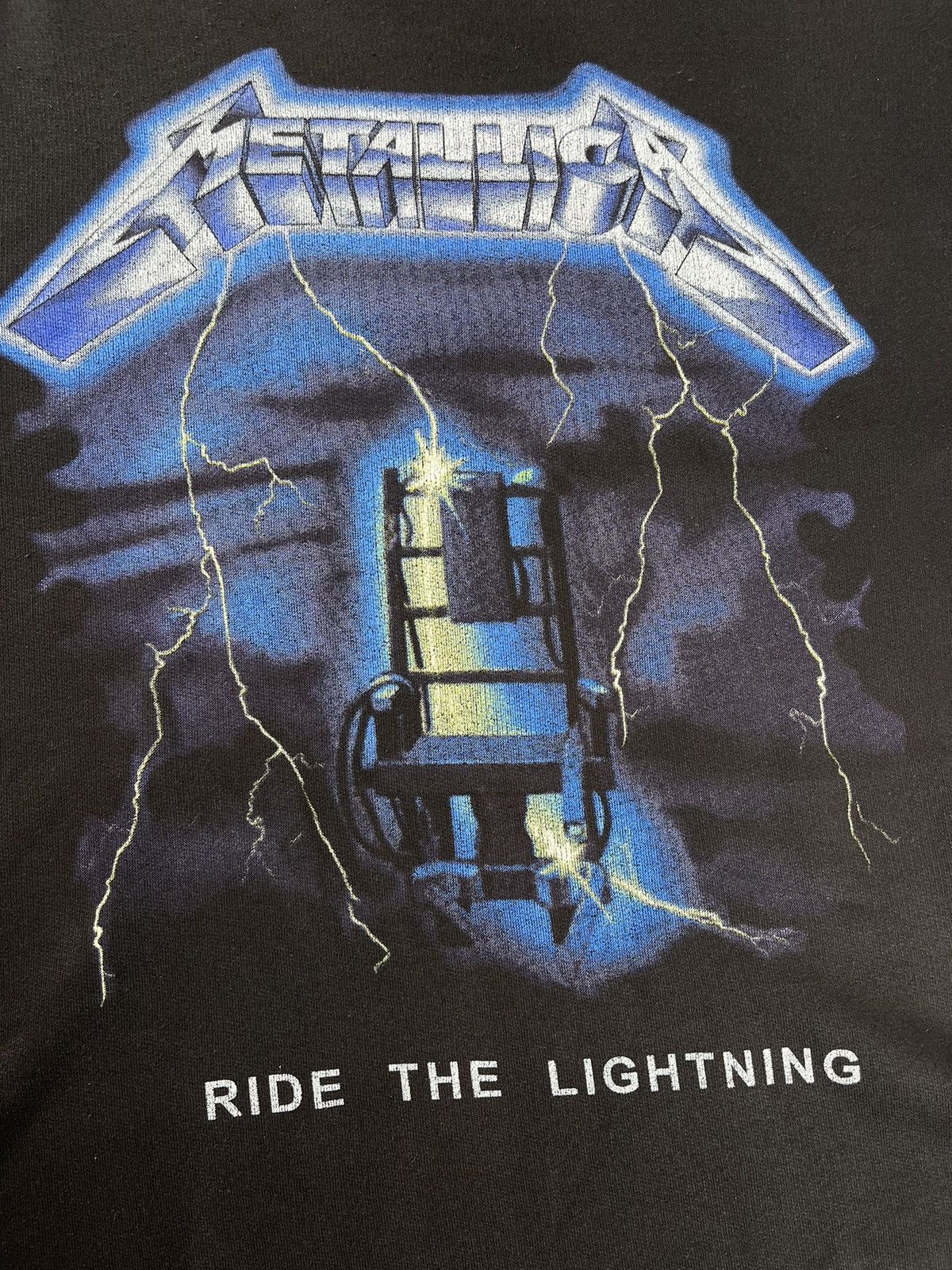 Band Tees × Metallica × Vintage Vintage 90’s Metallica Ride The Lightning Hoodie Size US XL / EU 56 / 4 - 5 Thumbnail