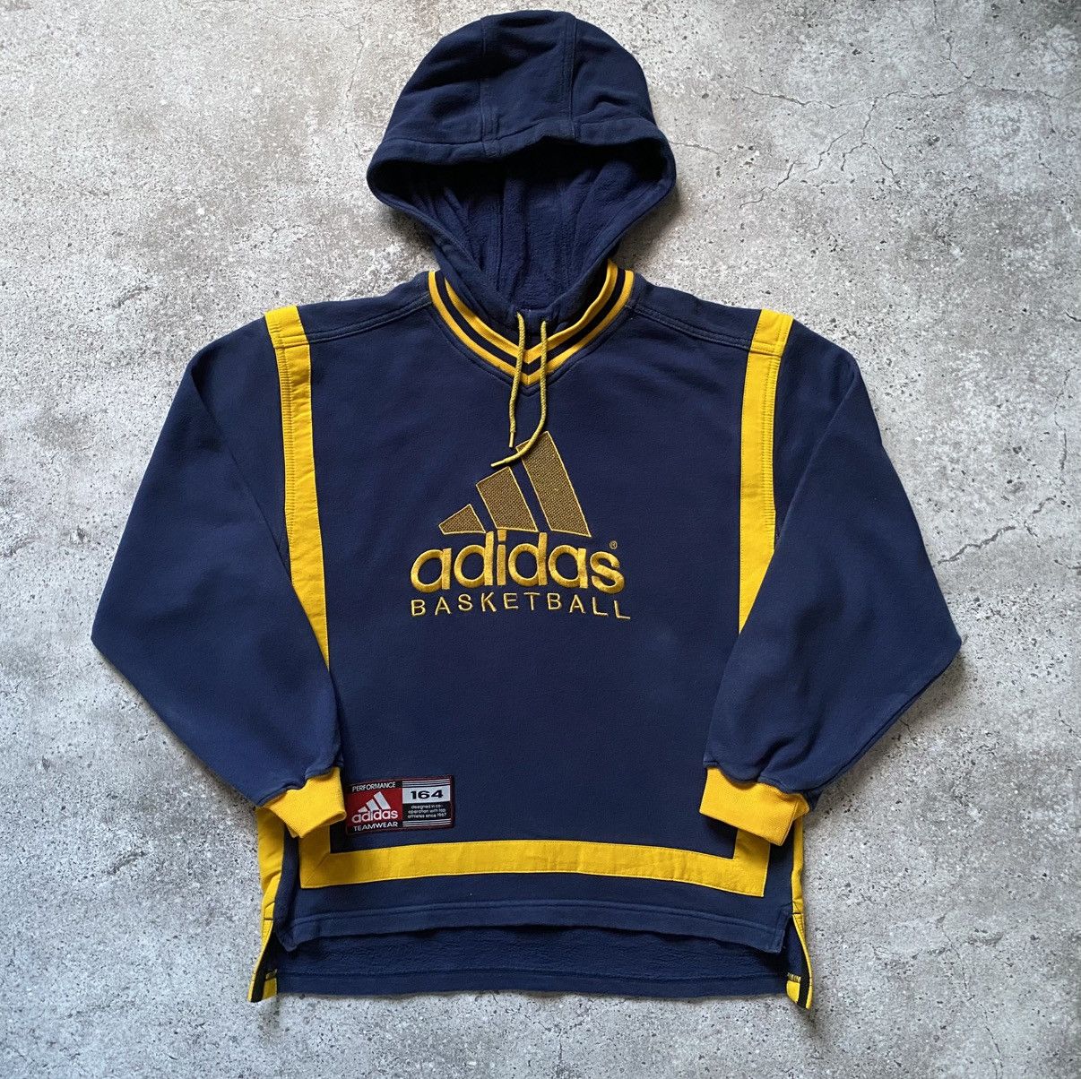 Adidas × Vintage Vintage 90s Adidas Basketball Hoodie Big logo Size US XS / EU 42 / 0 - 2 Thumbnail