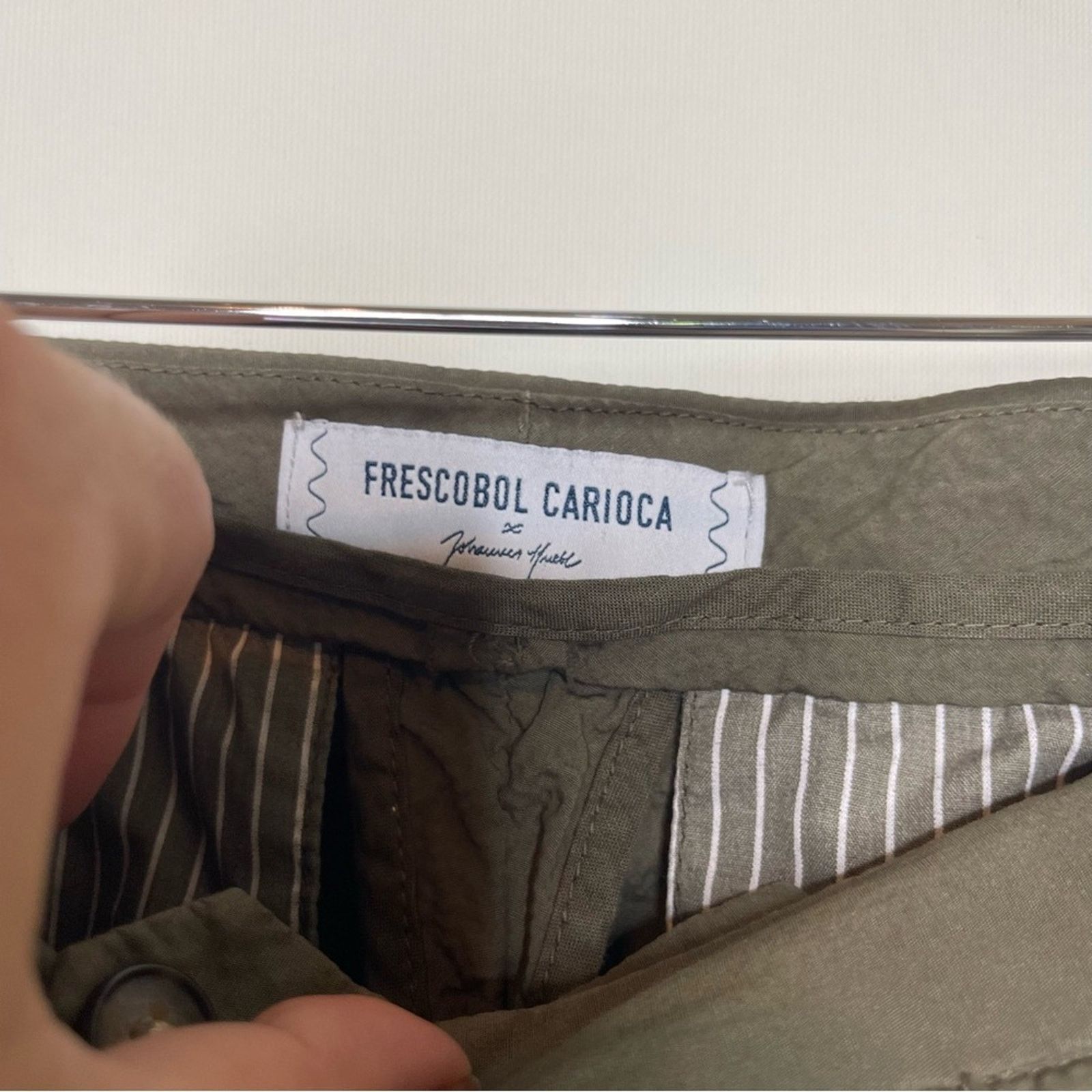 Frescobol Carioca Frescobol Carioca olive green cotton blend pants sz 30 Size US 30 / EU 46 - 6 Thumbnail