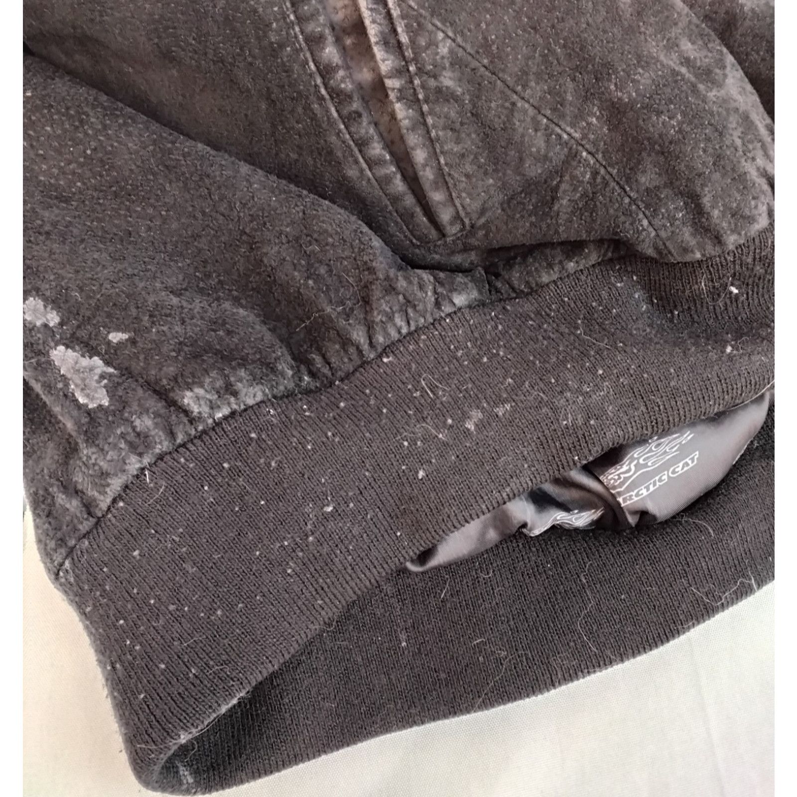 Other Arctic Cat Suede Leather Bomber Jacket Men's L Black Size US L / EU 52-54 / 3 - 10 Thumbnail