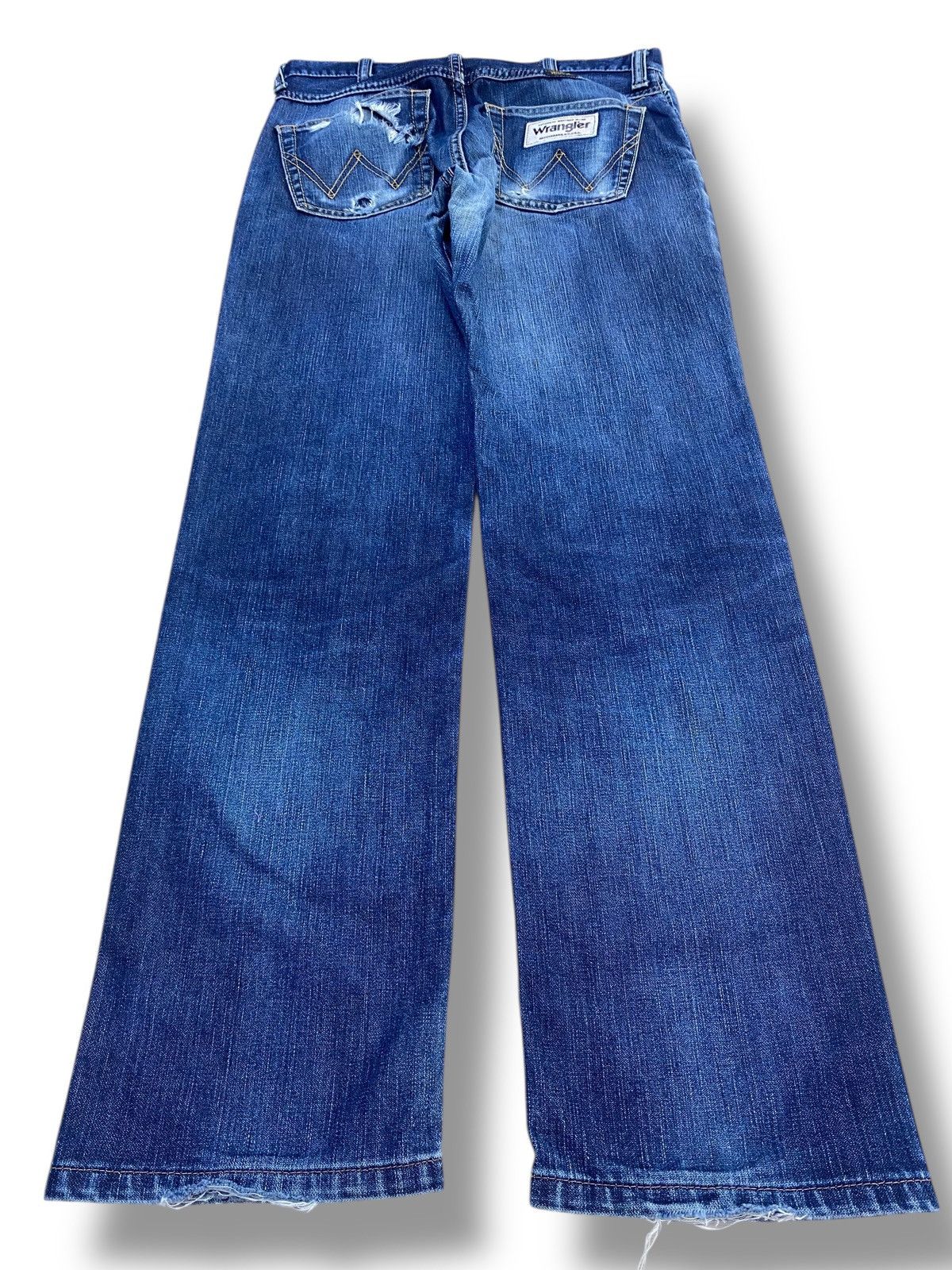 Wrangler Wrangler Whiskers Faded Wash Style Loose Jeans Size US 30 / EU 46 - 3 Thumbnail