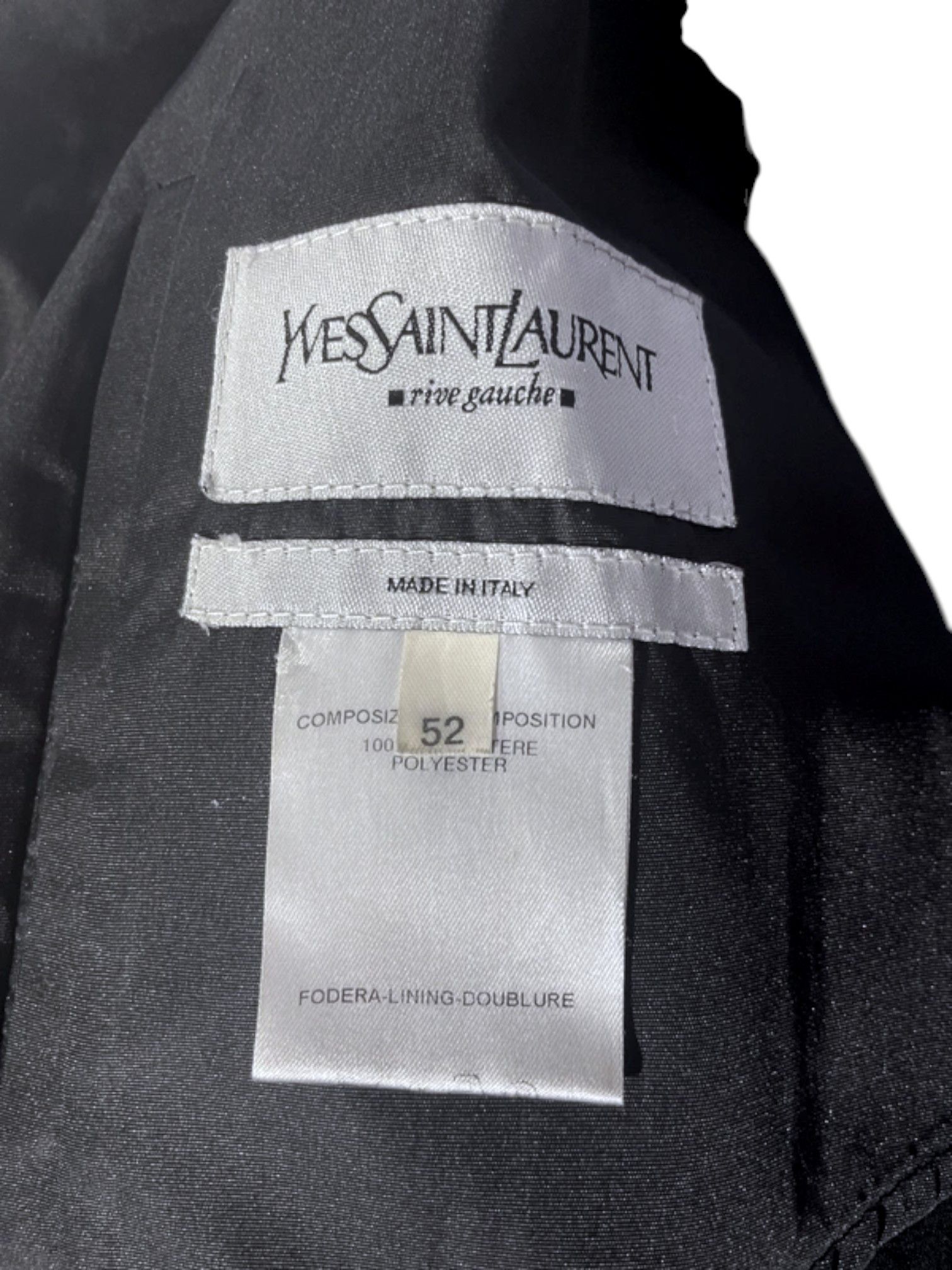 Yves Saint Laurent Yves Saint Laurent Rive Gauche Black Field Jacket, early 00s Size US L / EU 52-54 / 3 - 5 Thumbnail