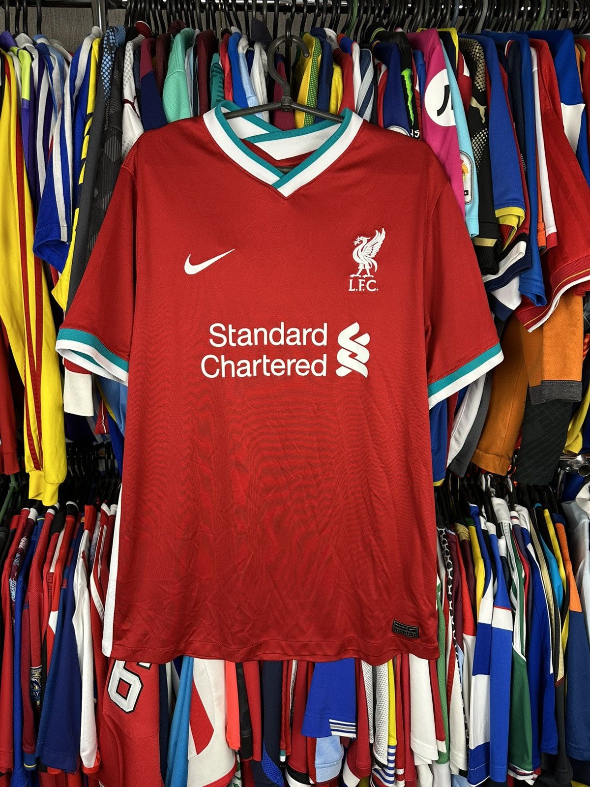 Nike NIKE LIVERPOOL 2020 2021 HOME FOOTBALL SHIRT SOCCER JERSEY Size US XL / EU 56 / 4 - 1 Thumbnail