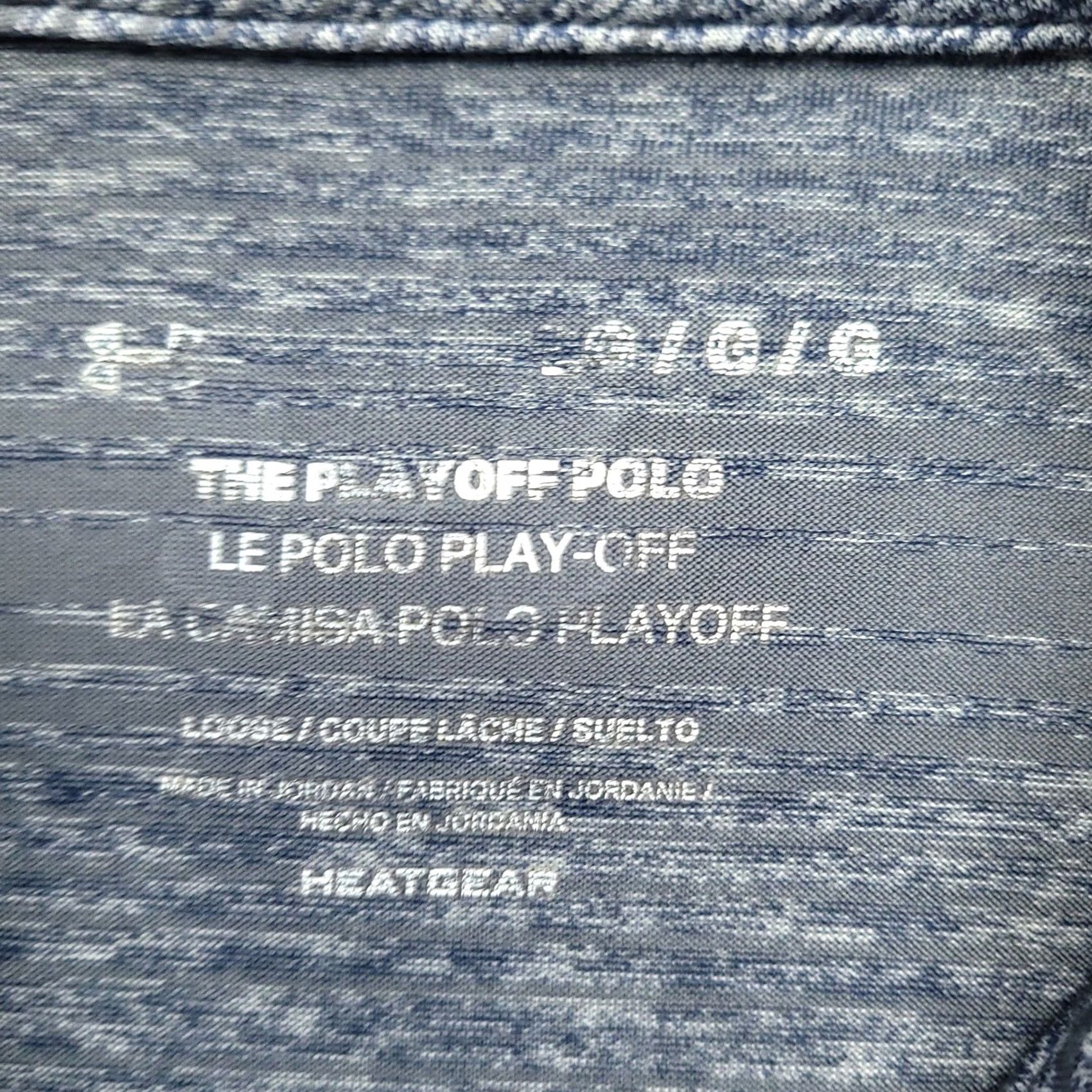 Under Armour Under Armour Playoff Polo Shirt Mens L Blue Gray Striped Golf Polo Shirt Mens L Blue Gray Striped Golf Size US L / EU 52-54 / 3 - 3 Thumbnail