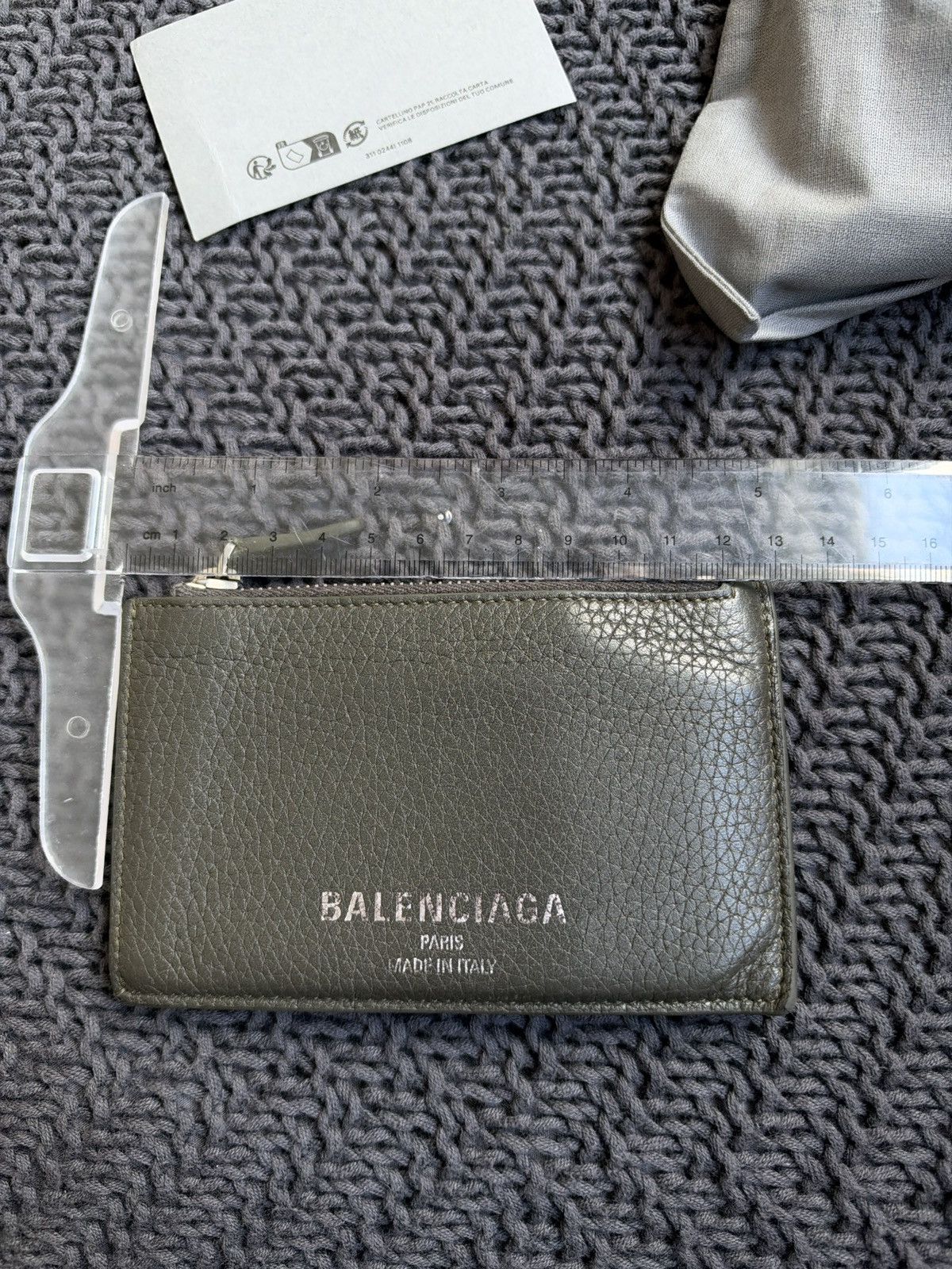 Balenciaga Balenciaga Logo Debossed Zipped Card Holder | Grailed