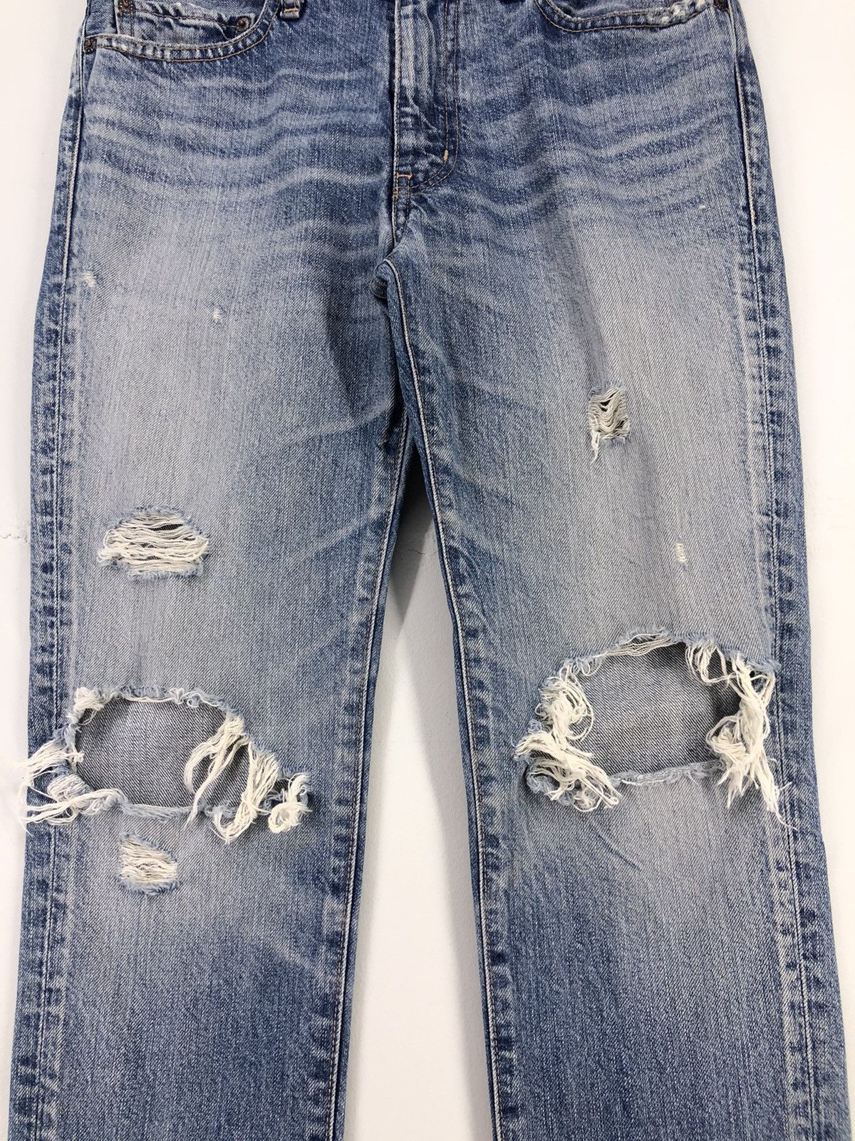JACKROSE Rare💥Jackrose Seditionaries Distressed Faded Blue Jeans Size US 30 / EU 46 - 9 Thumbnail