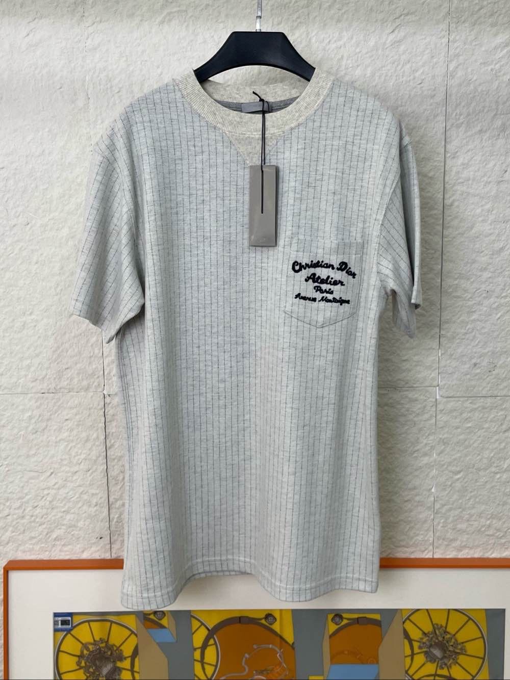 Dior Dior Pinstripe Atelier Logo T-Shirt Size M Size US M / EU 48-50 / 2 - 1 Thumbnail