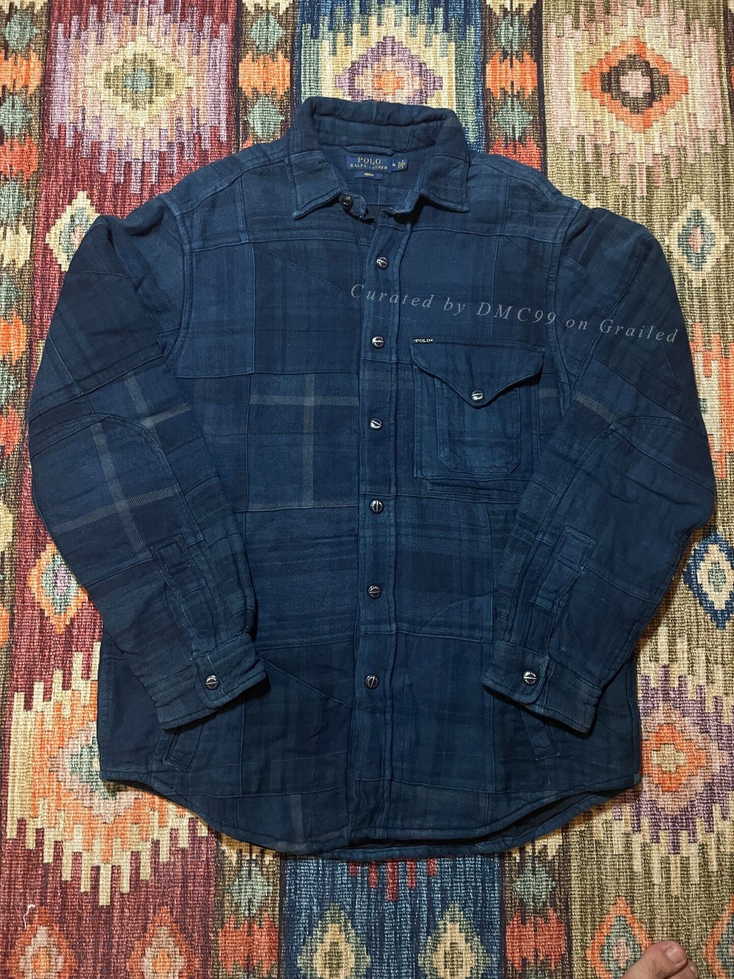 Ralph Lauren Ralph Lauren Indigo Patchwork Thick Coat Size US M / EU 48-50 / 2 - 1 Thumbnail
