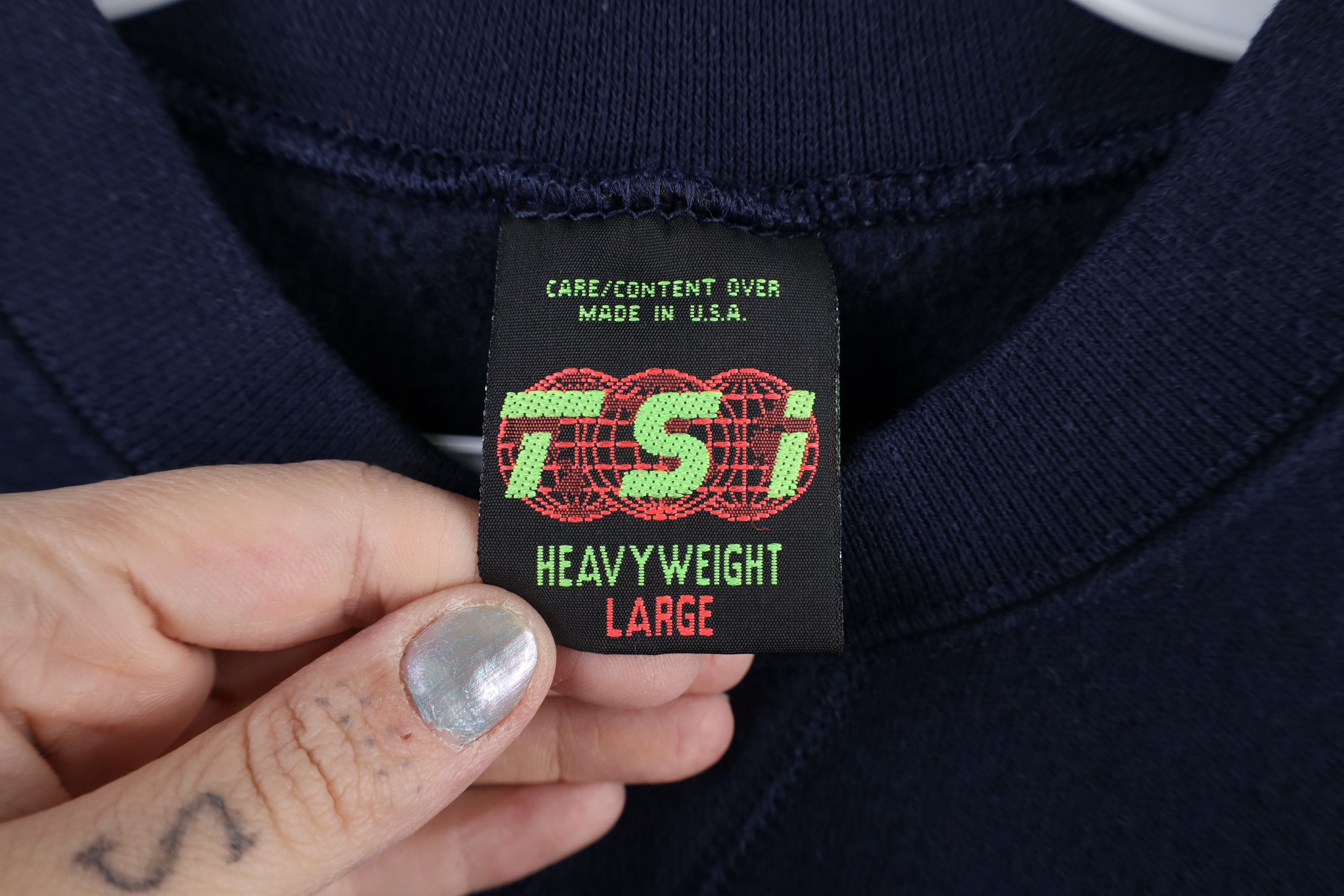 Vintage Vintage 90s Lake Michigan Crewneck Sweatshirt Blue USA Size US L / EU 52-54 / 3 - 5 Thumbnail