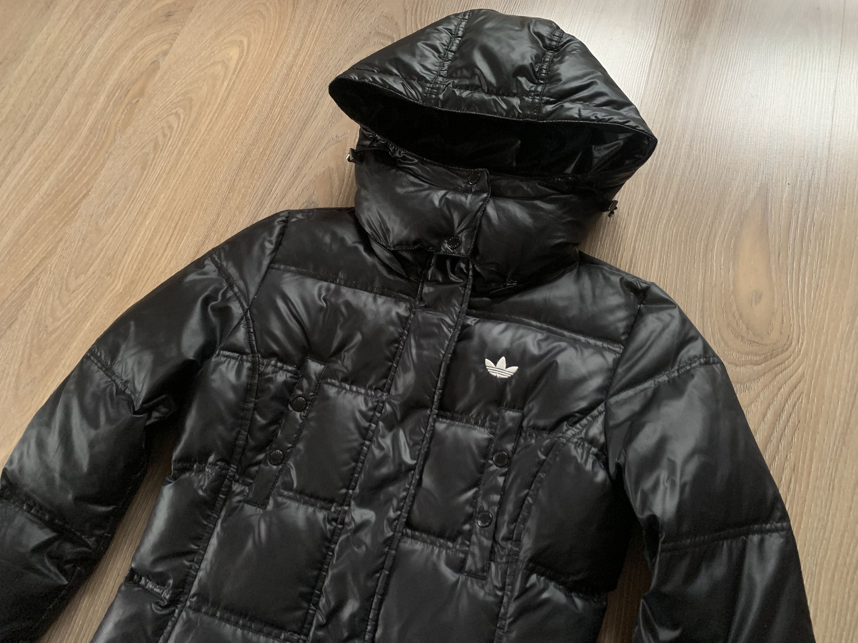 Adidas Adidas Originals Women's Long Black Down Jacket Size XXS / US 00 / IT 34 - 5 Thumbnail