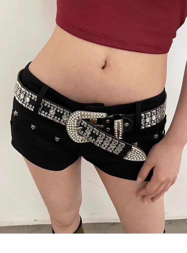 Japanese Brand Y2K Rivet Ring Belt Vintage Punk Style Crop Size ONE SIZE - 2 Thumbnail