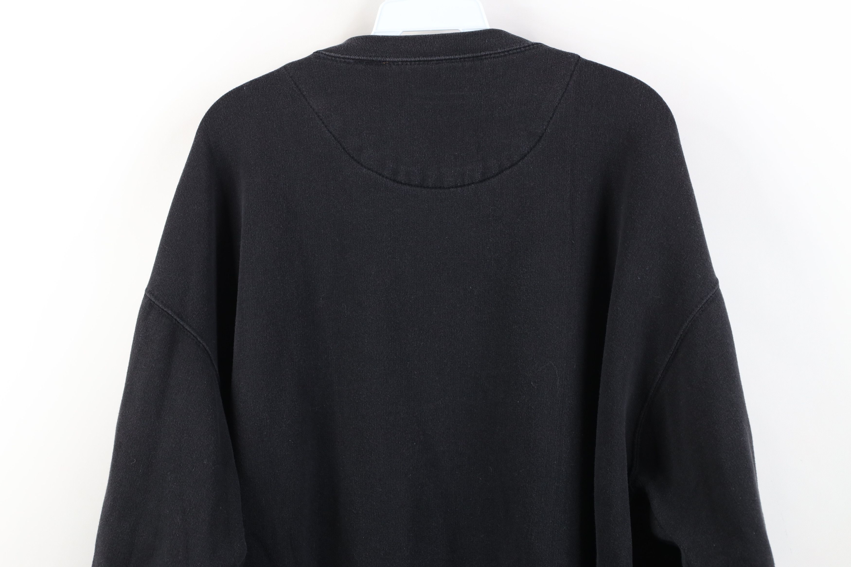 Vintage Vintage 90s Streetwear Block Panel Crewneck Sweatshirt Black Size US XXL / EU 58 / 5 - 12 Thumbnail