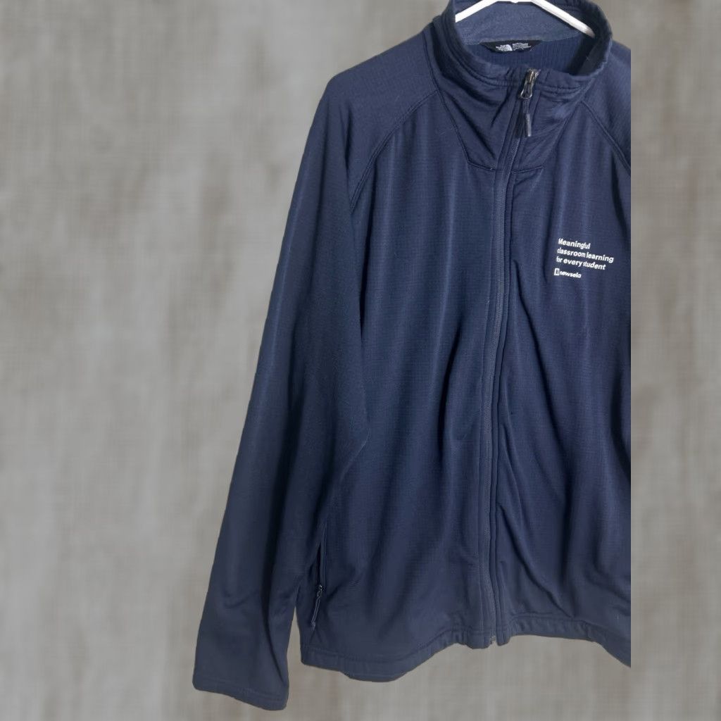 The North Face The North Face Jacket Slim Stretch Full Zip Fleece Men 2XL Navy Logo Size US XXL / EU 58 / 5 - 1 Thumbnail