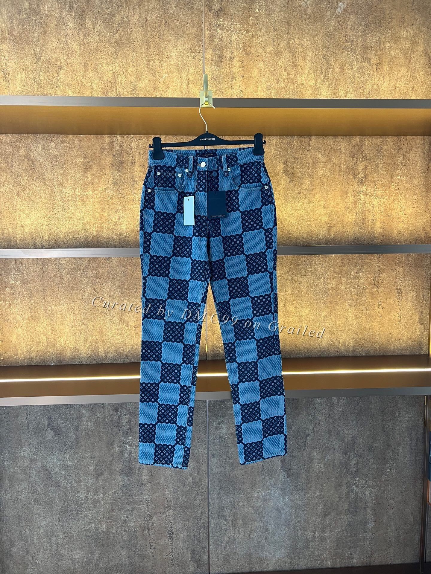 Louis Vuitton LV Checkered Denim Jeans Size US 36 / EU 52 - 1 Thumbnail
