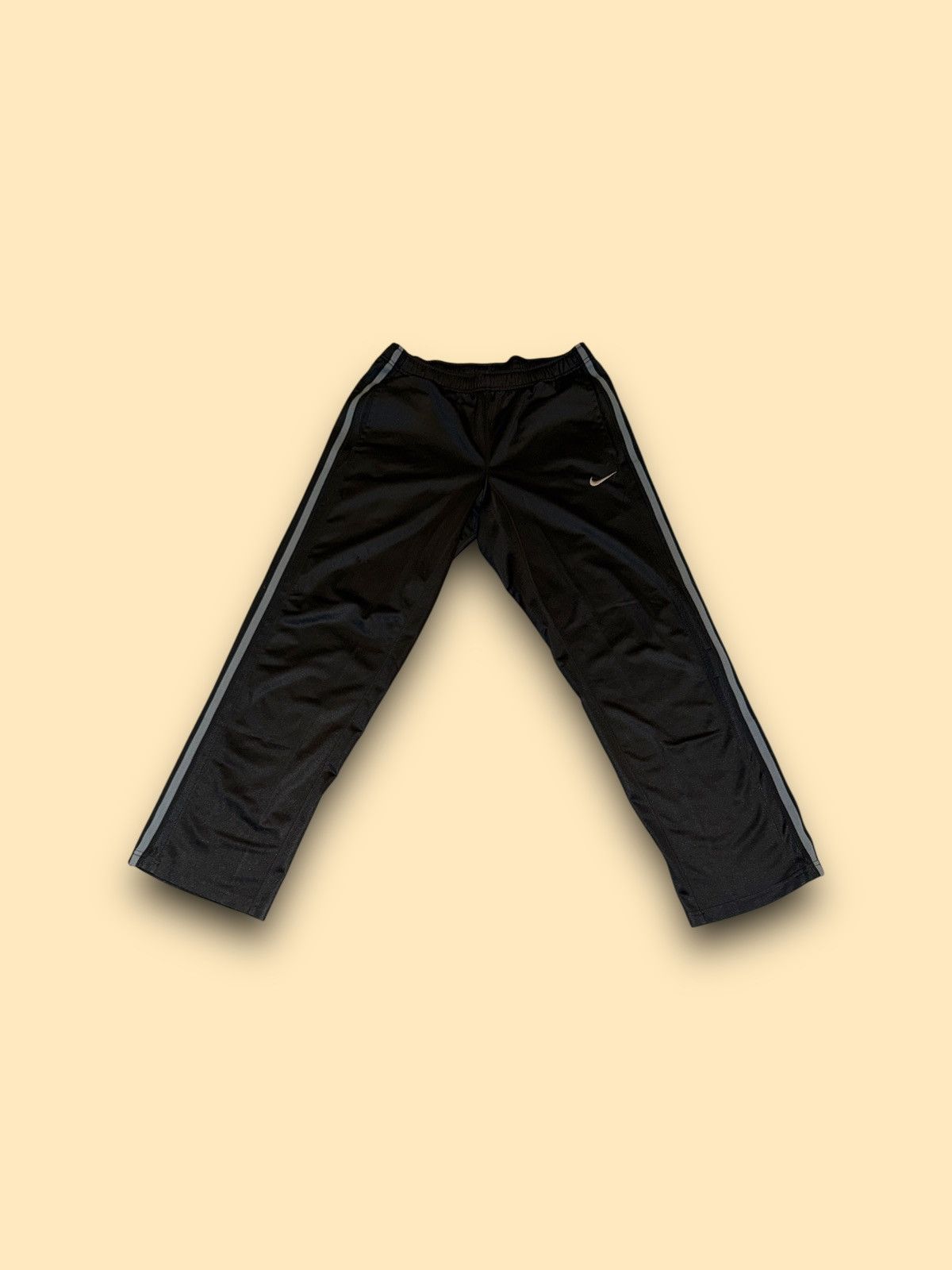 Nike Nike Athletic Jogger Track Pants Medium Gray Mesh Stripe Size US 32 / EU 48 - 2 Thumbnail