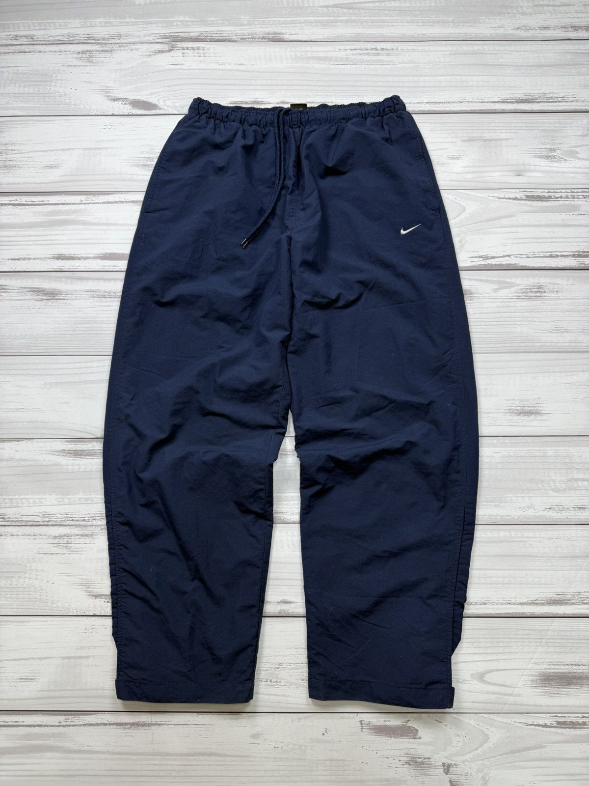 Nike Nike Nylon Vintage Baggy Track Pants Swoosh Drill Y2K Size US 38 / EU 54 - 1 Thumbnail