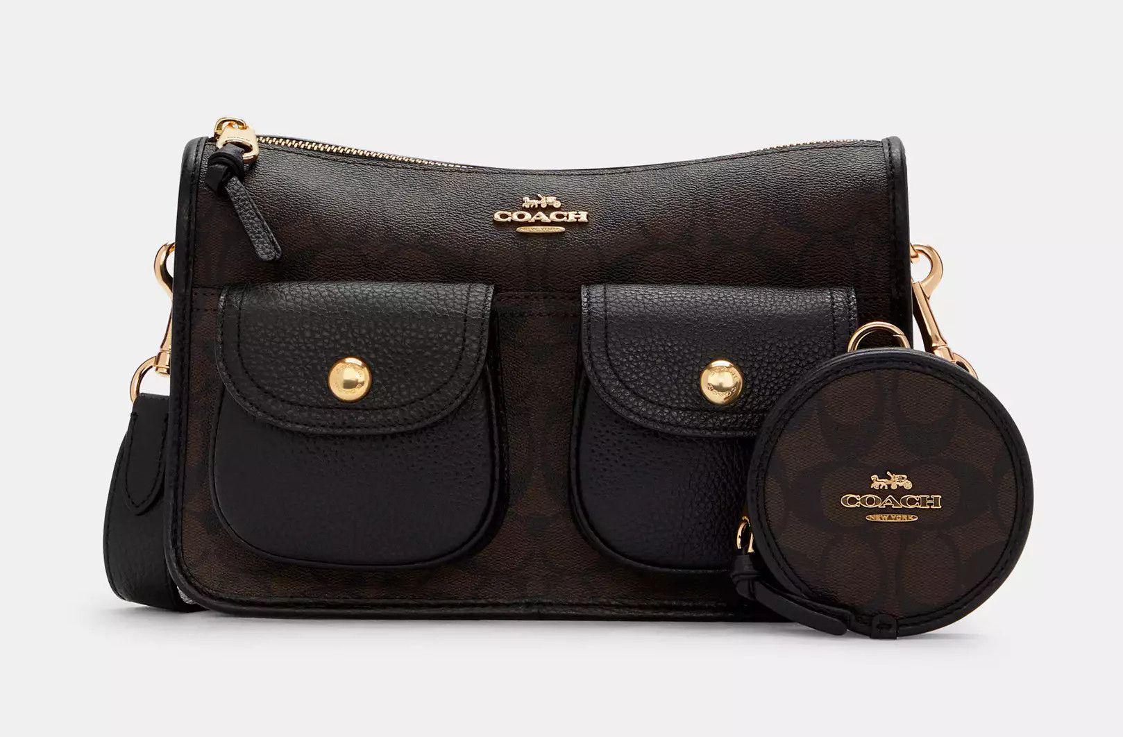 Coach Pennie Crossbody With Coin Case In Signature Canvas C5675 Size ONE SIZE - 11 Thumbnail