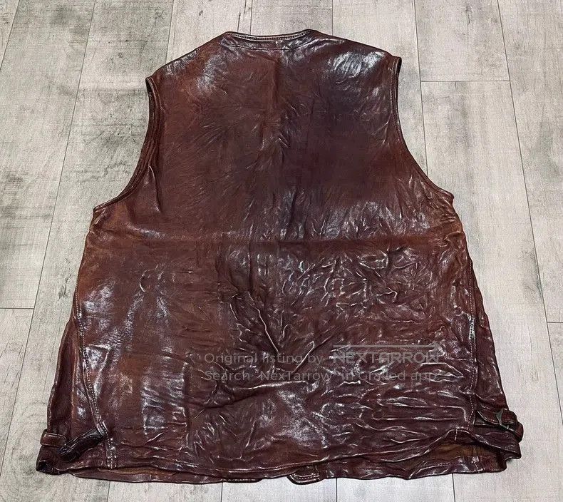 Kapital Kapital Vintage Fringe Leather Vest. Size US L / EU 52-54 / 3 - 8 Thumbnail