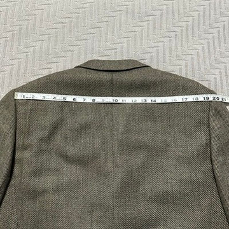 Ermenegildo Zegna Ermenegildo Zegna brown tweed cashmere three button blazer Size 46R - 11 Thumbnail