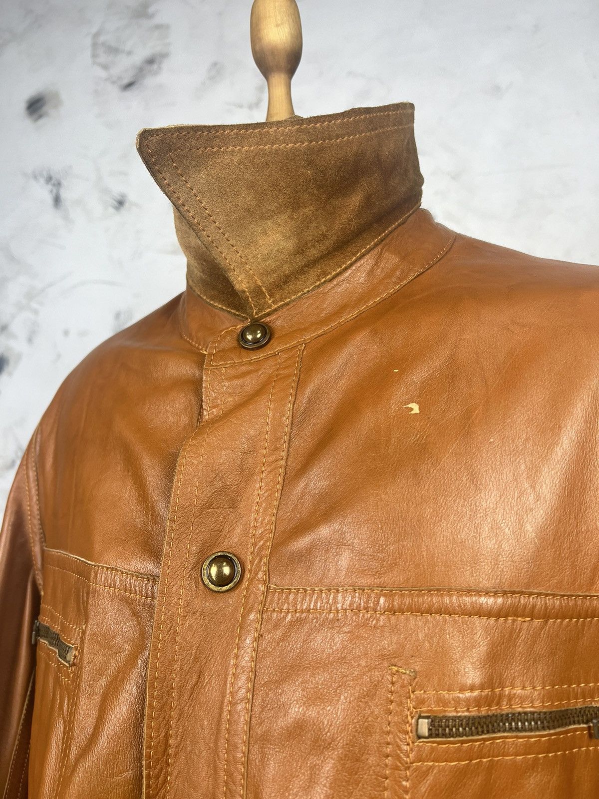 Vintage Vintage Reversible Leather Suede Safari Jacket Size M - L Size US L / EU 52-54 / 3 - 10 Thumbnail