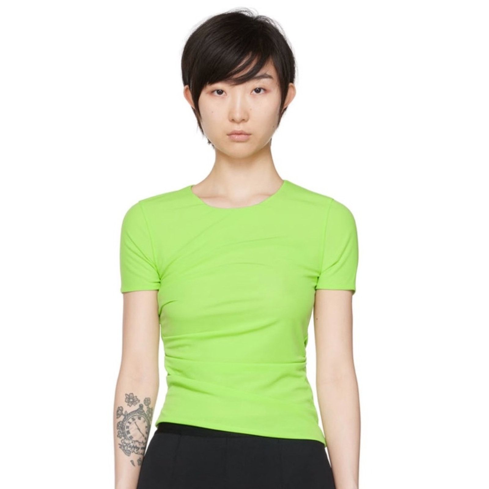 Helmut Lang NWT HELMUT LANG $245 Reversible Draped Mesh Top Size Small Size S / US 4 / IT 40 - 7 Thumbnail
