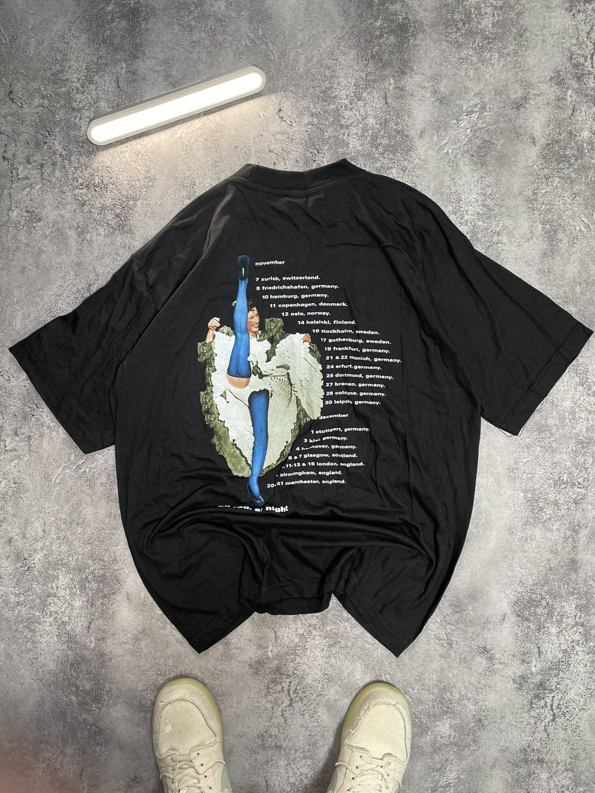 Band Tees × Vintage VINTAGE 90S ROD STEWART T SHIRT TEES TEE Size US XL / EU 56 / 4 - 6 Thumbnail