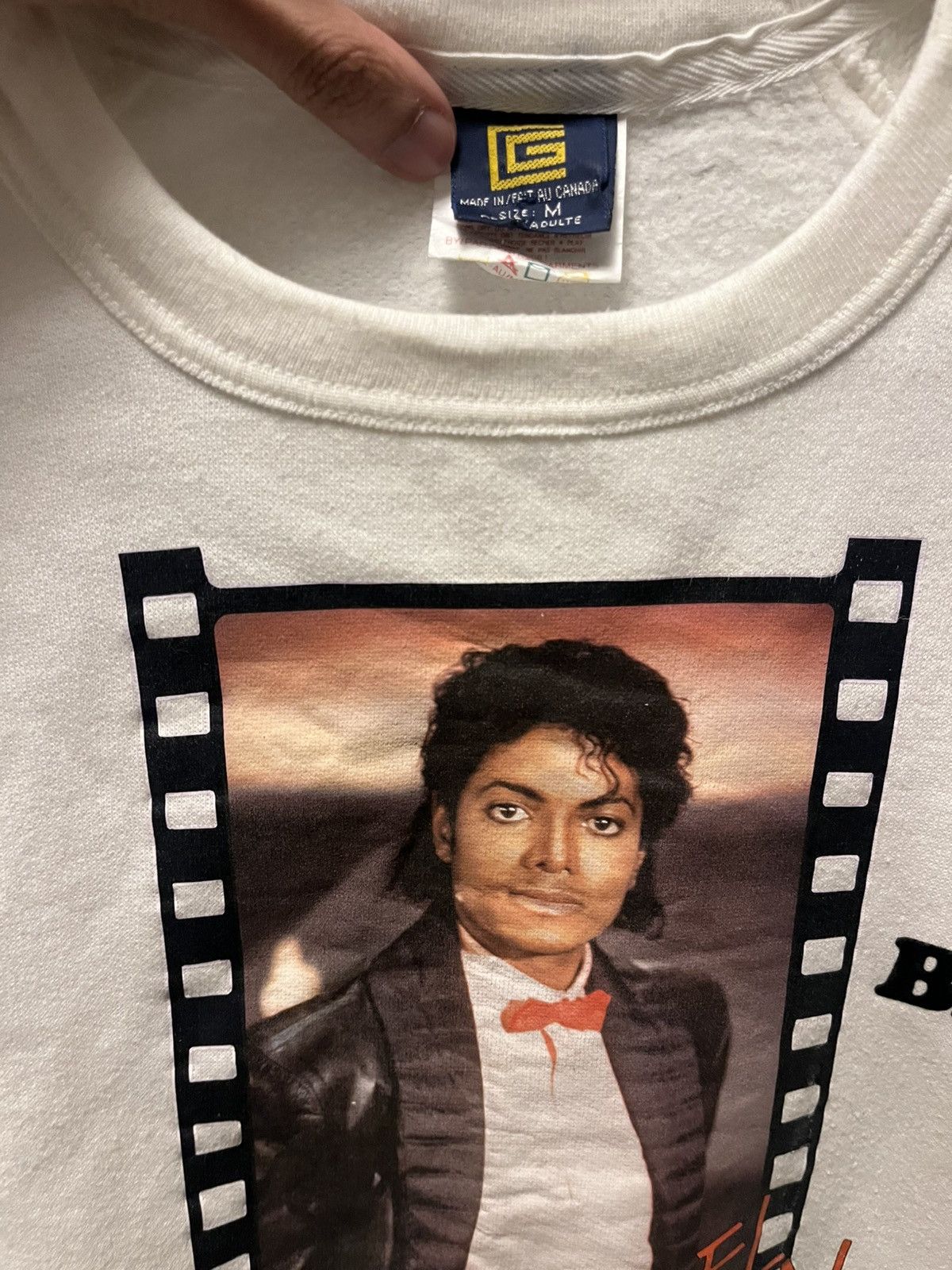 Vintage 1984 Michael Jackson Victory Tour Concert Sweatshirt 80s Size M / US 6-8 / IT 42-44 - 4 Thumbnail