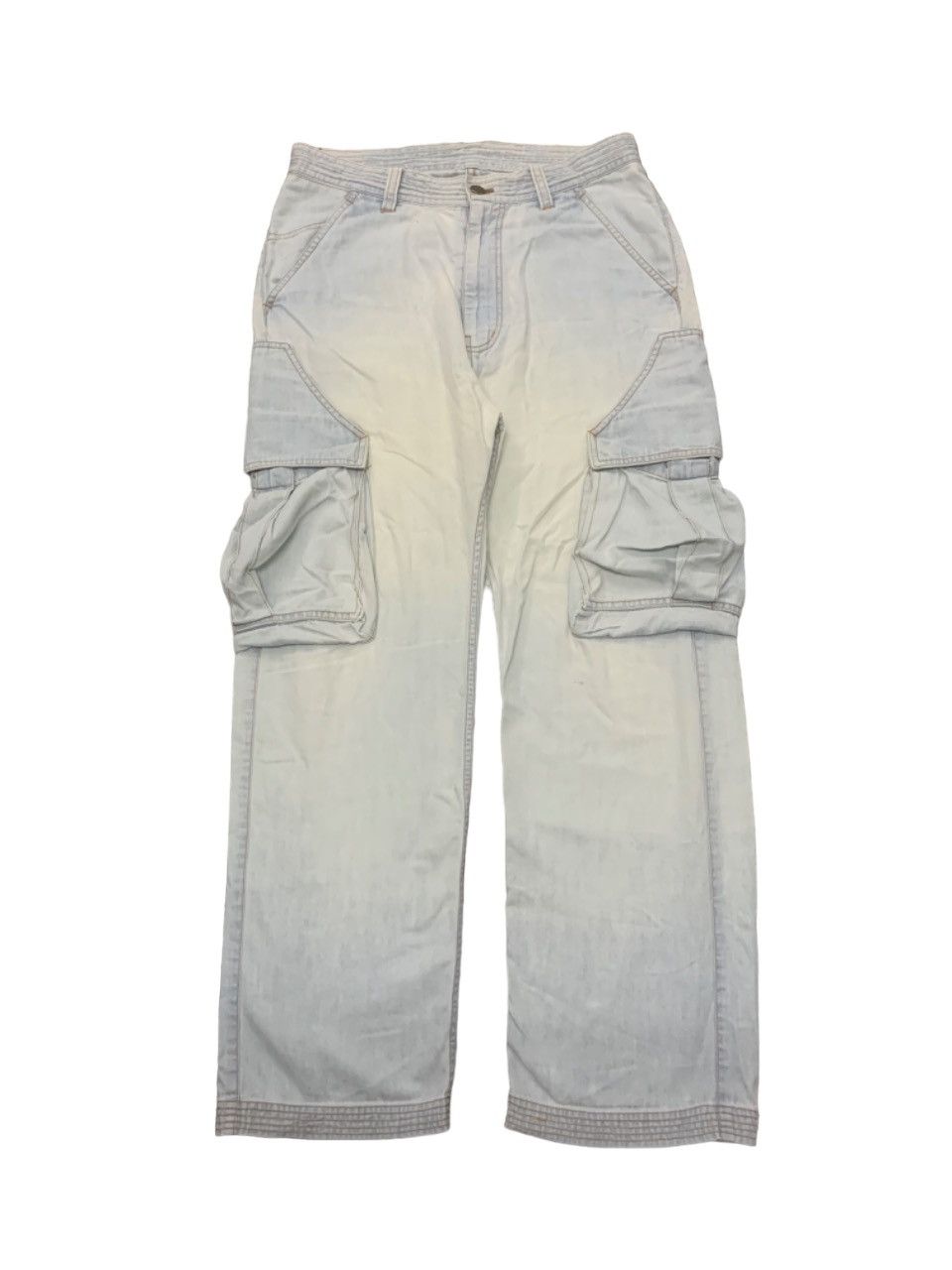 Issey Miyake 90s TSUMORI CHISATO BAGGY MULTIPOCKET JEANS Size US 31 - 2 Thumbnail