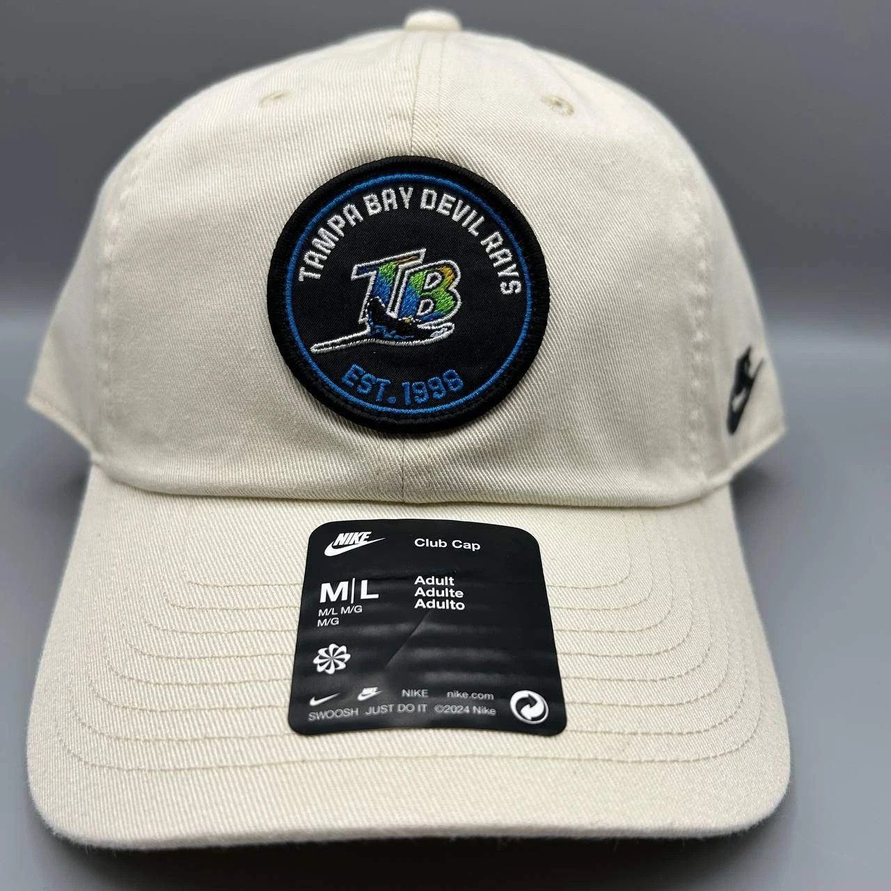 Nike Tampa Bay Devil Rays x Nike Club Hat M-L Strap Back Cotton Size ONE SIZE - 1 Thumbnail