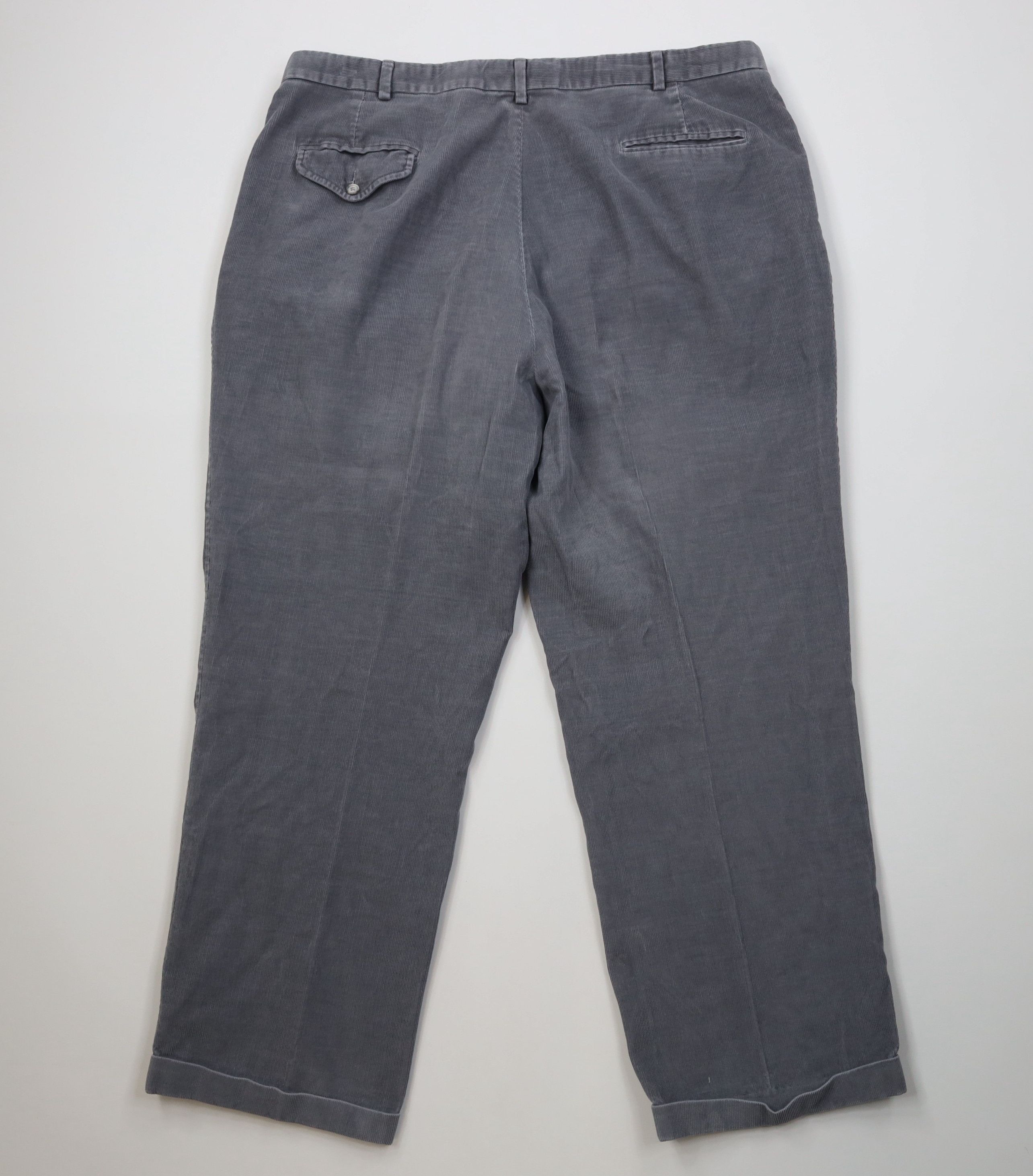Lands' End Vintage 70s Lands End Wide Leg Corduroy Chino Pants Size US 42 / EU 58 - 10 Thumbnail