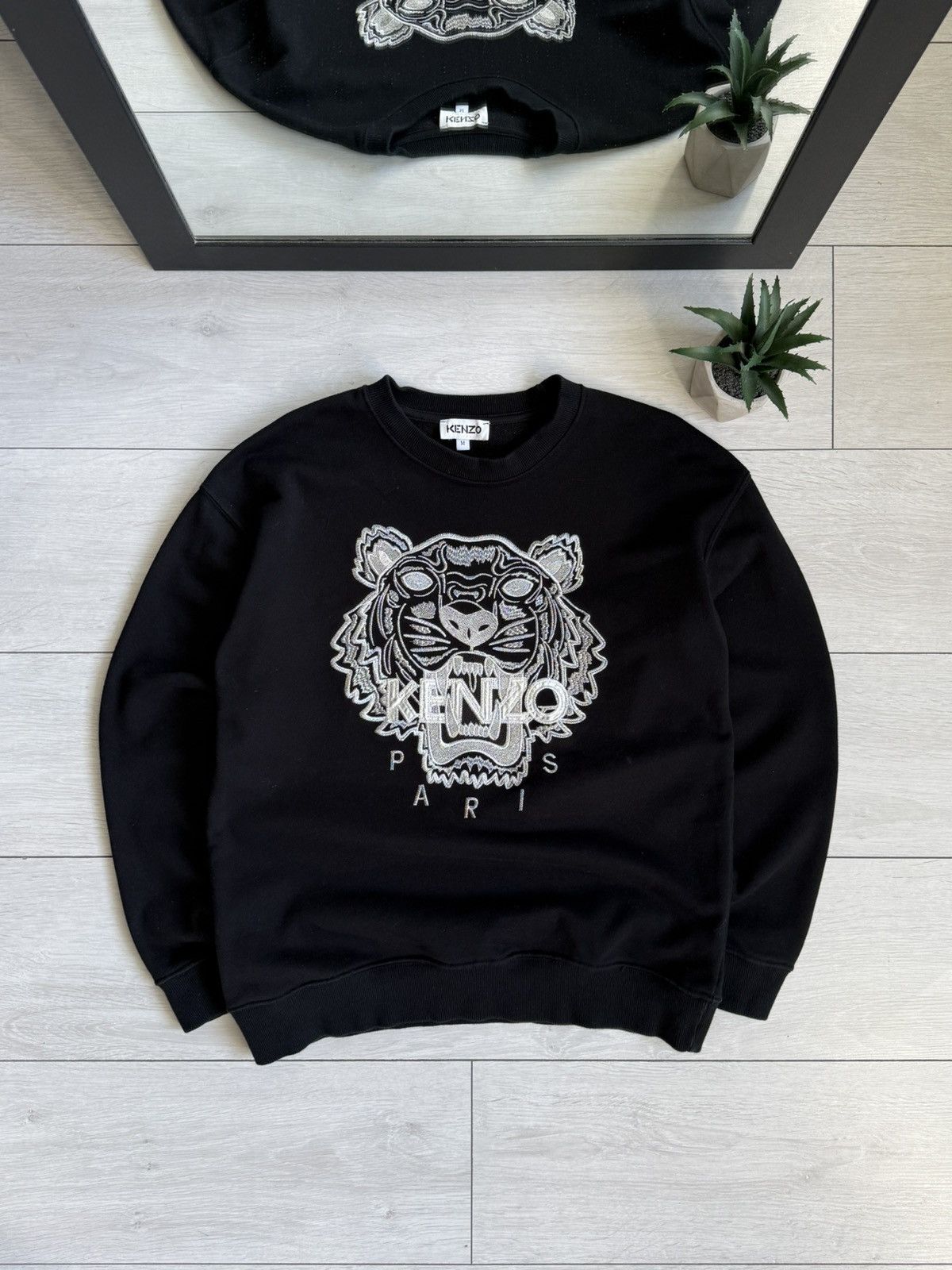 Kenzo Kenzo White Tiger Sweatshirt Size US M / EU 48-50 / 2 - 1 Thumbnail