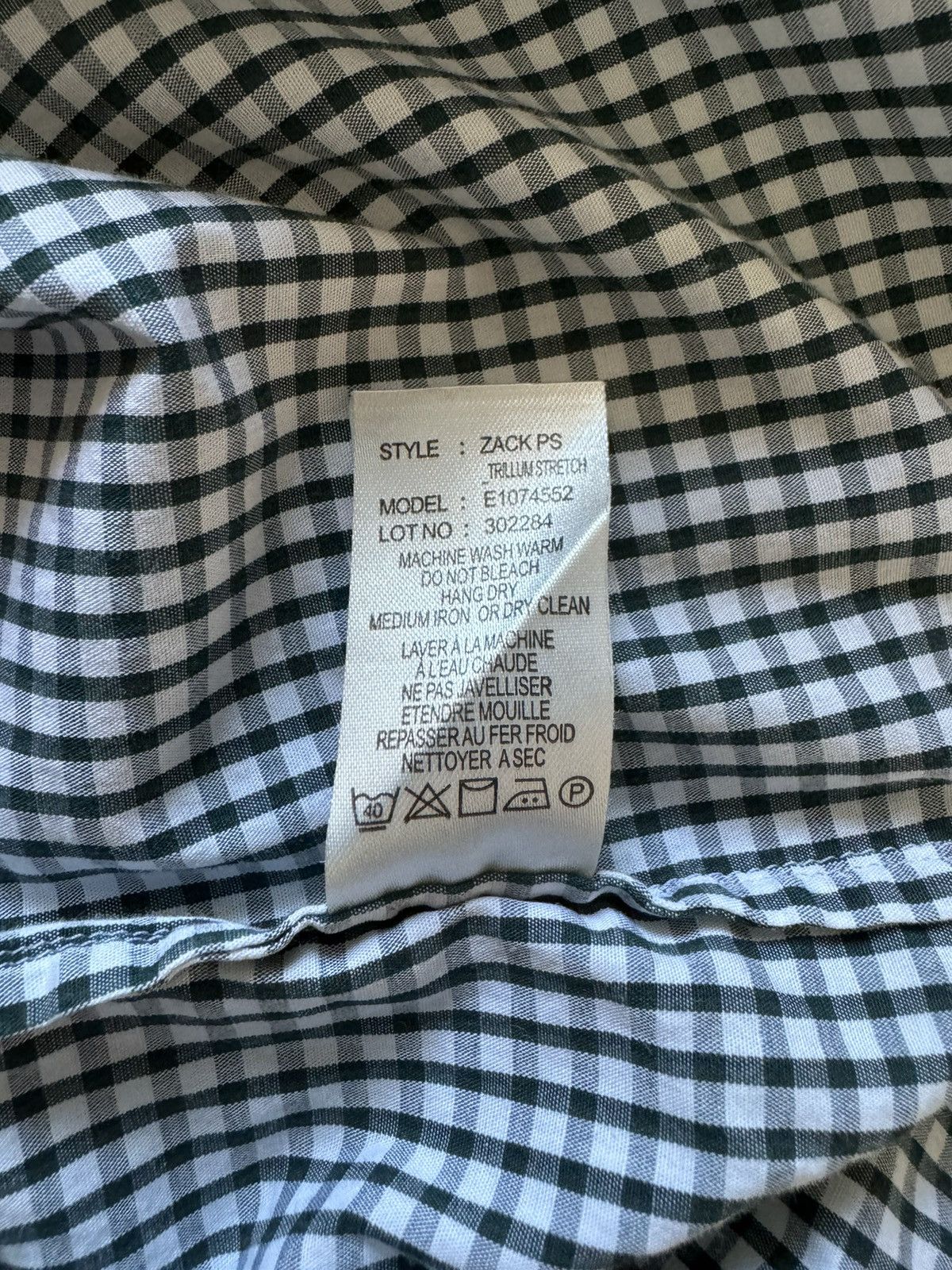 Theory Theory XL plaid black white classic long sleeve button shirt Size US XL / EU 56 / 4 - 6 Thumbnail