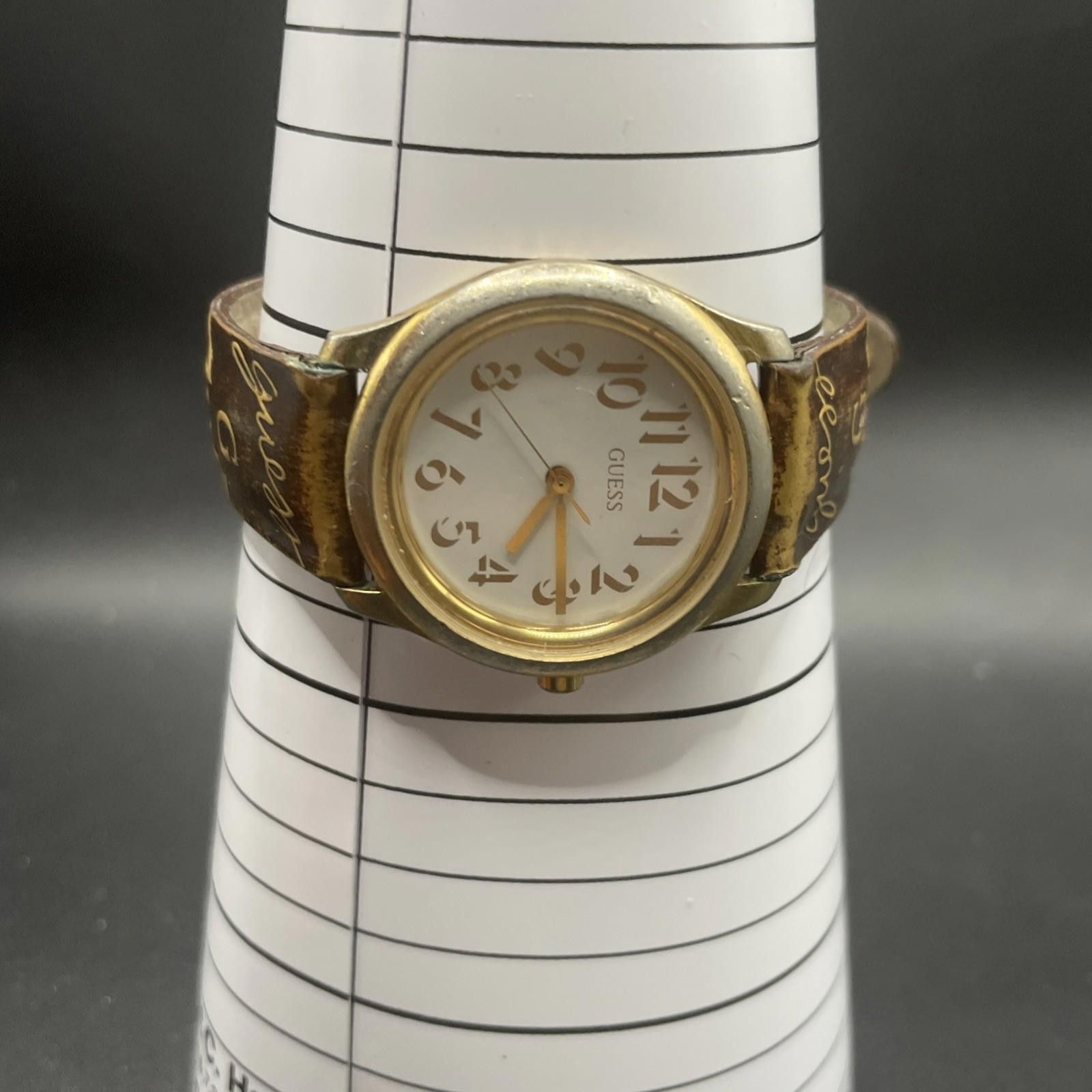 Guess Vtg Guess Mens Quartz Watch Graphic Band New Battery Size ONE SIZE - 8 Thumbnail