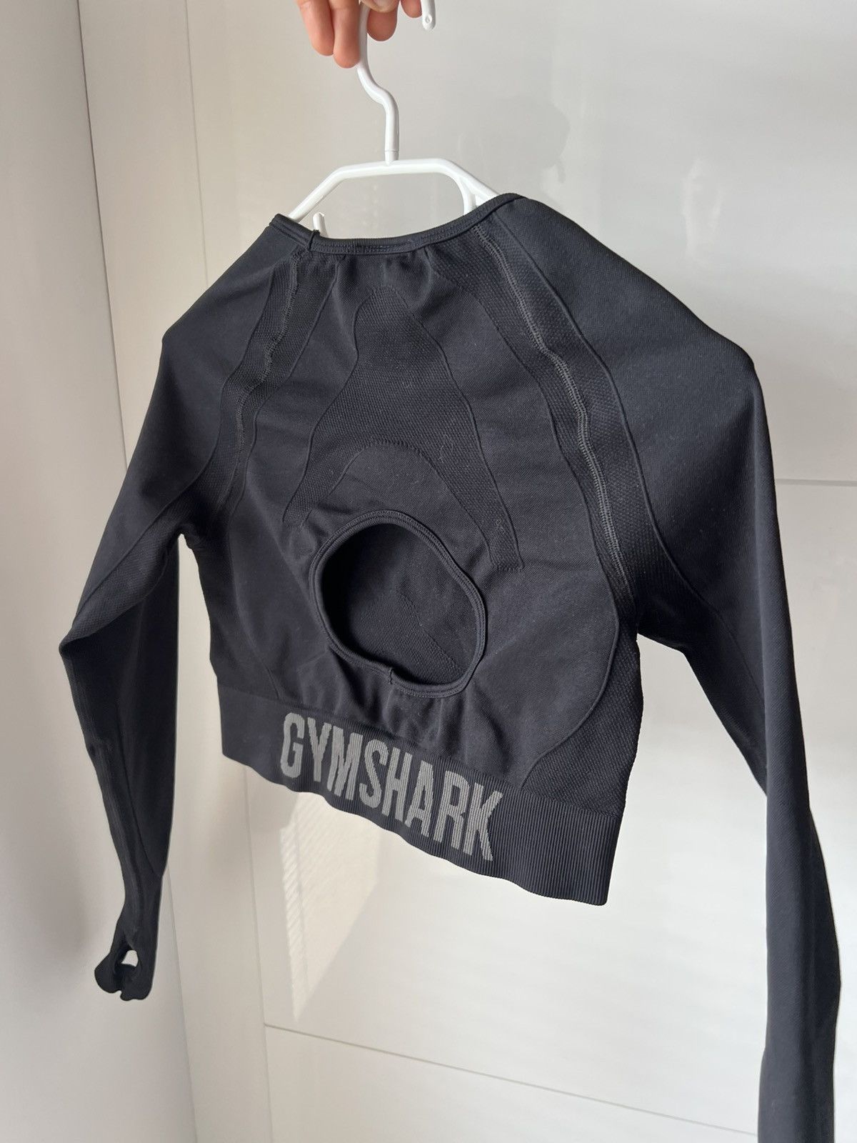 Gymshark ‼️Gymshark Womans Long Sleeve Onyx Straight Fit Gym Top‼️ Size M / US 6-8 / IT 42-44 - 2 Thumbnail