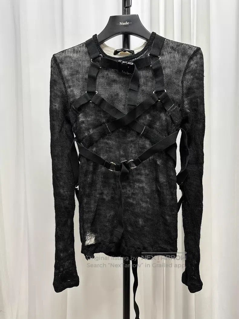 Junya Watanabe JUNYA WATANABE Double Layer Tie Knit Sweater Size S / US 4 / IT 40 - 1 Thumbnail