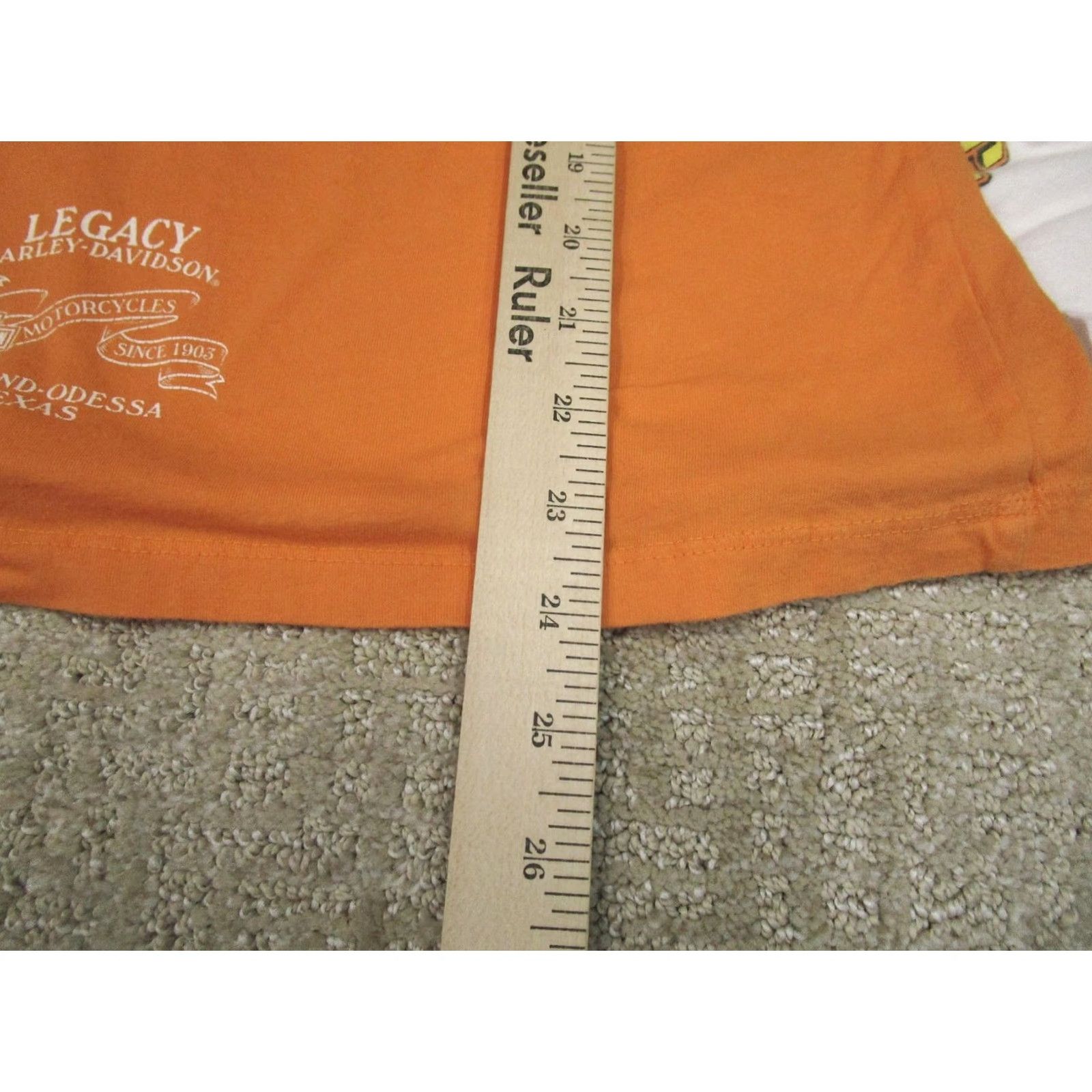 Harley Davidson Harley-Davidson Shirt Women Small Orange Long Sleeve Flames Size S / US 4 / IT 40 - 7 Thumbnail
