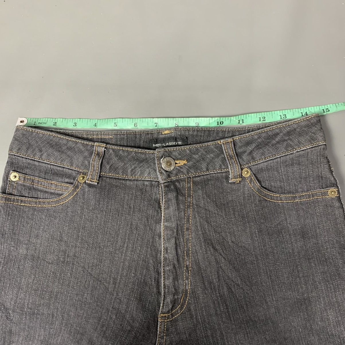 Hysteric Glamour Vtg 90s Japanese Mer-Lassette Denim Flare Punk Boot Cut Pant Size US 29 - 11 Thumbnail