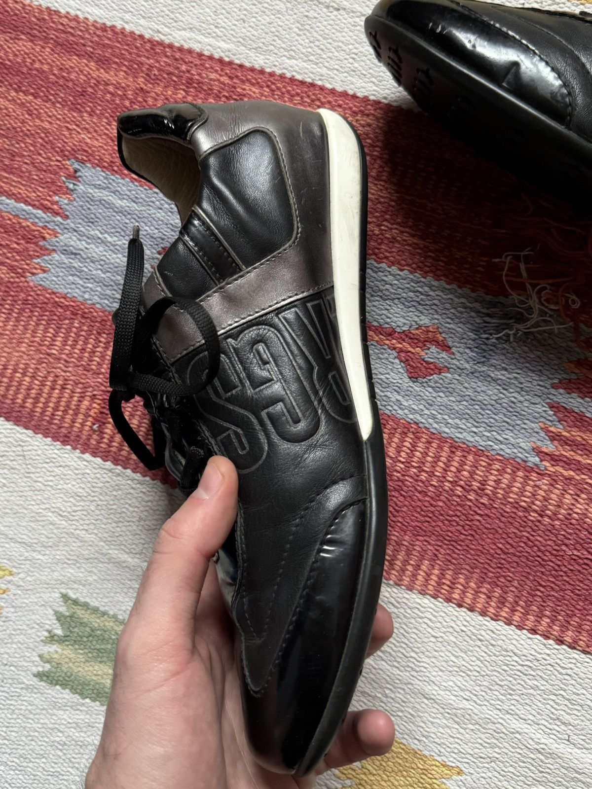 Dirk Bikkembergs Vintage 00’s Dirk Bikkembergs y2k Black Leather Low Sneakers Size US 9 / IT 39 - 7 Thumbnail