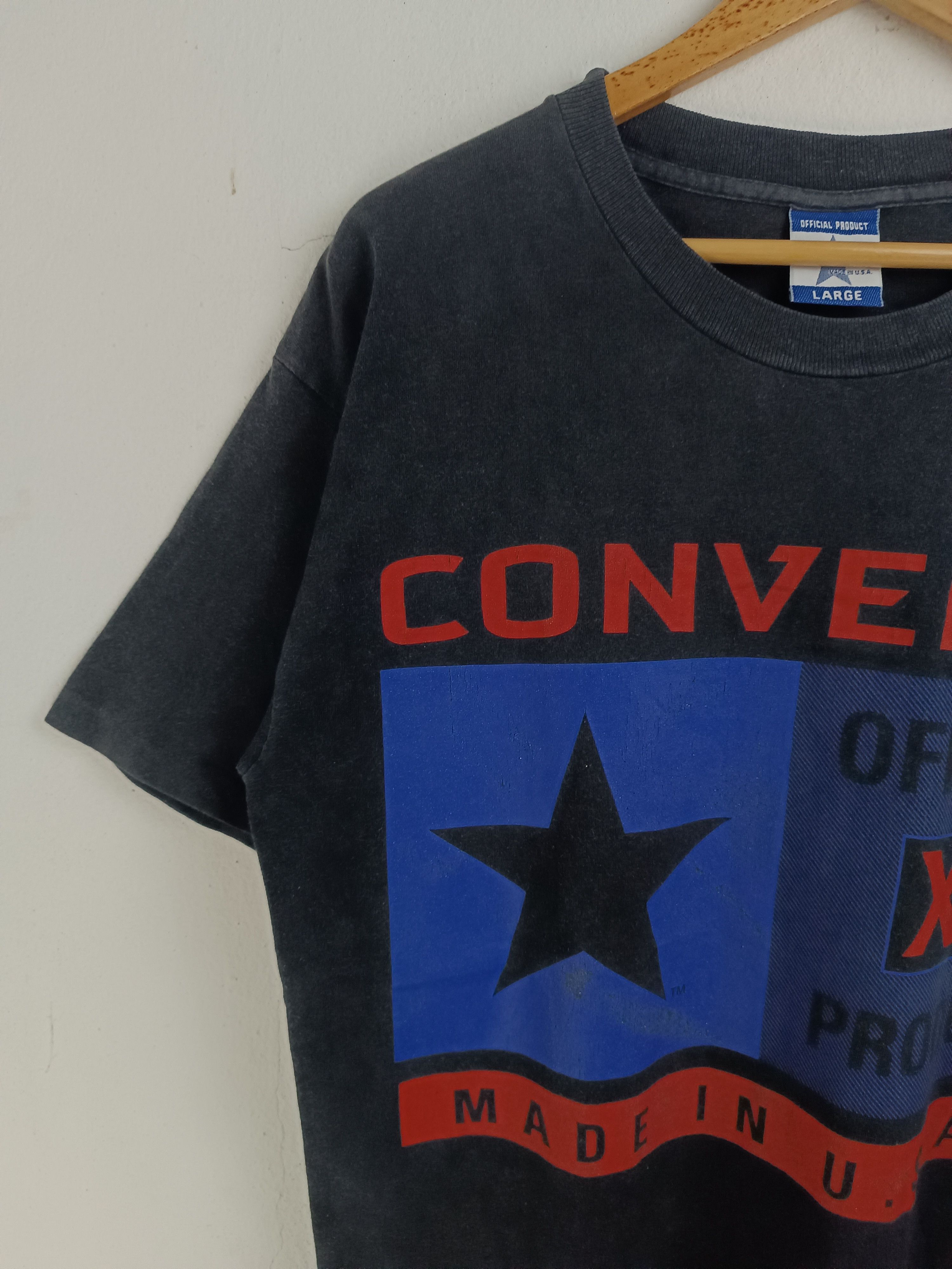 Converse VINTAGE 90'S CONVERSE MADE IN USA FADED TEE VERY RARE Size US L / EU 52-54 / 3 - 5 Thumbnail