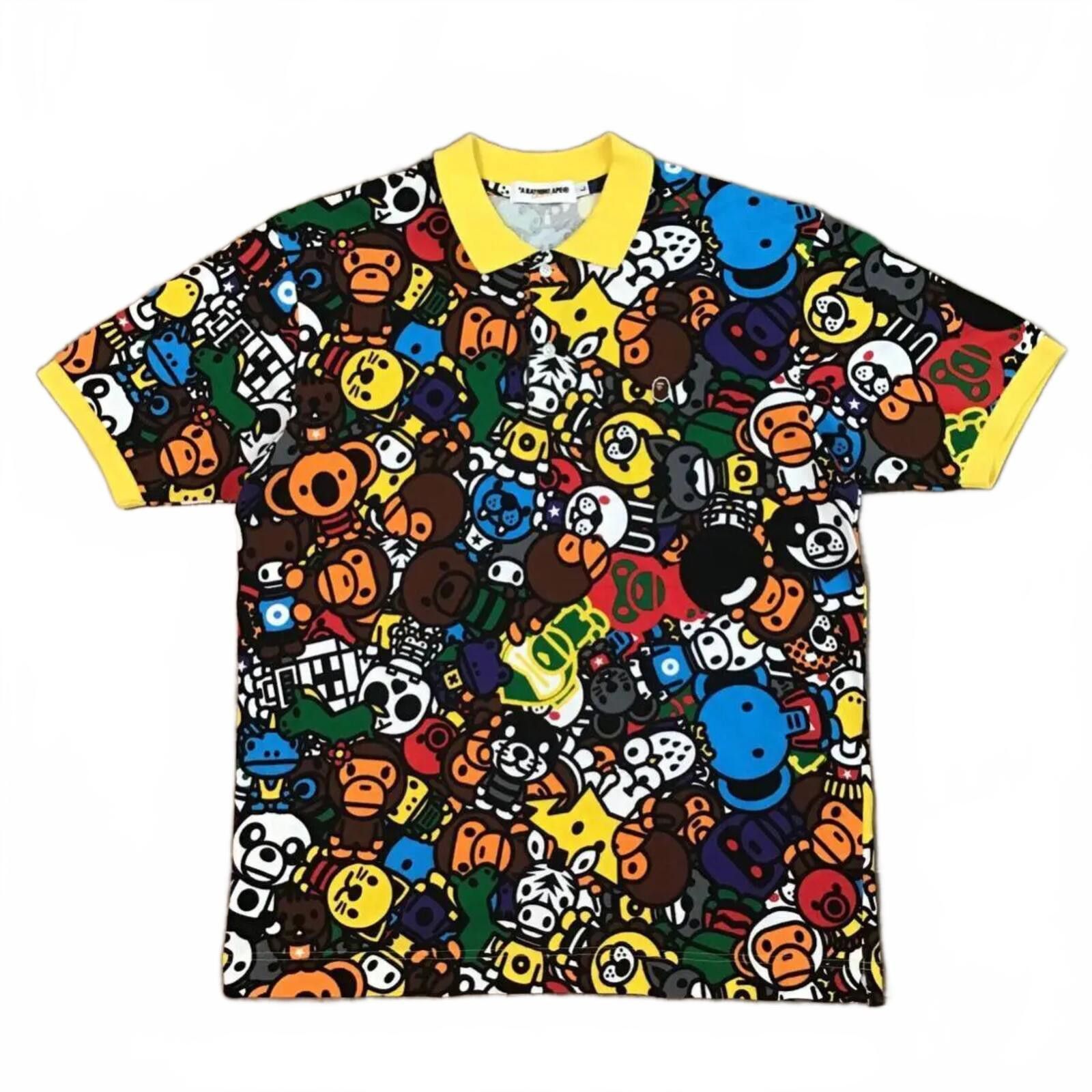 BAPE x Baby Milo Safari Polo Vintage Nigo Era Small