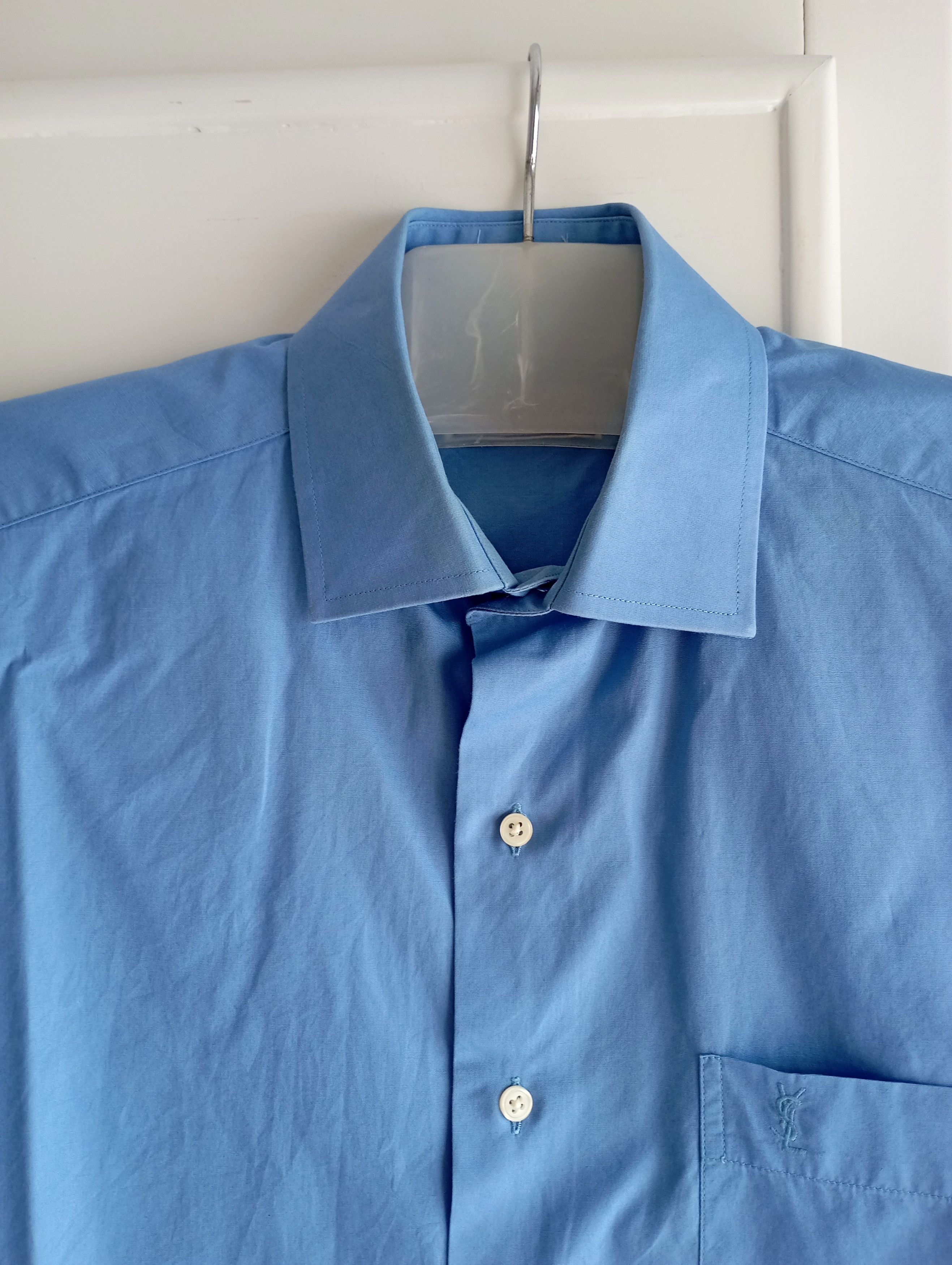 Vintage × Yves Saint Laurent Vintage Yves Saint Laurent Pour Homme Shirt 90s Designer Size US M / EU 48-50 / 2 - 3 Thumbnail