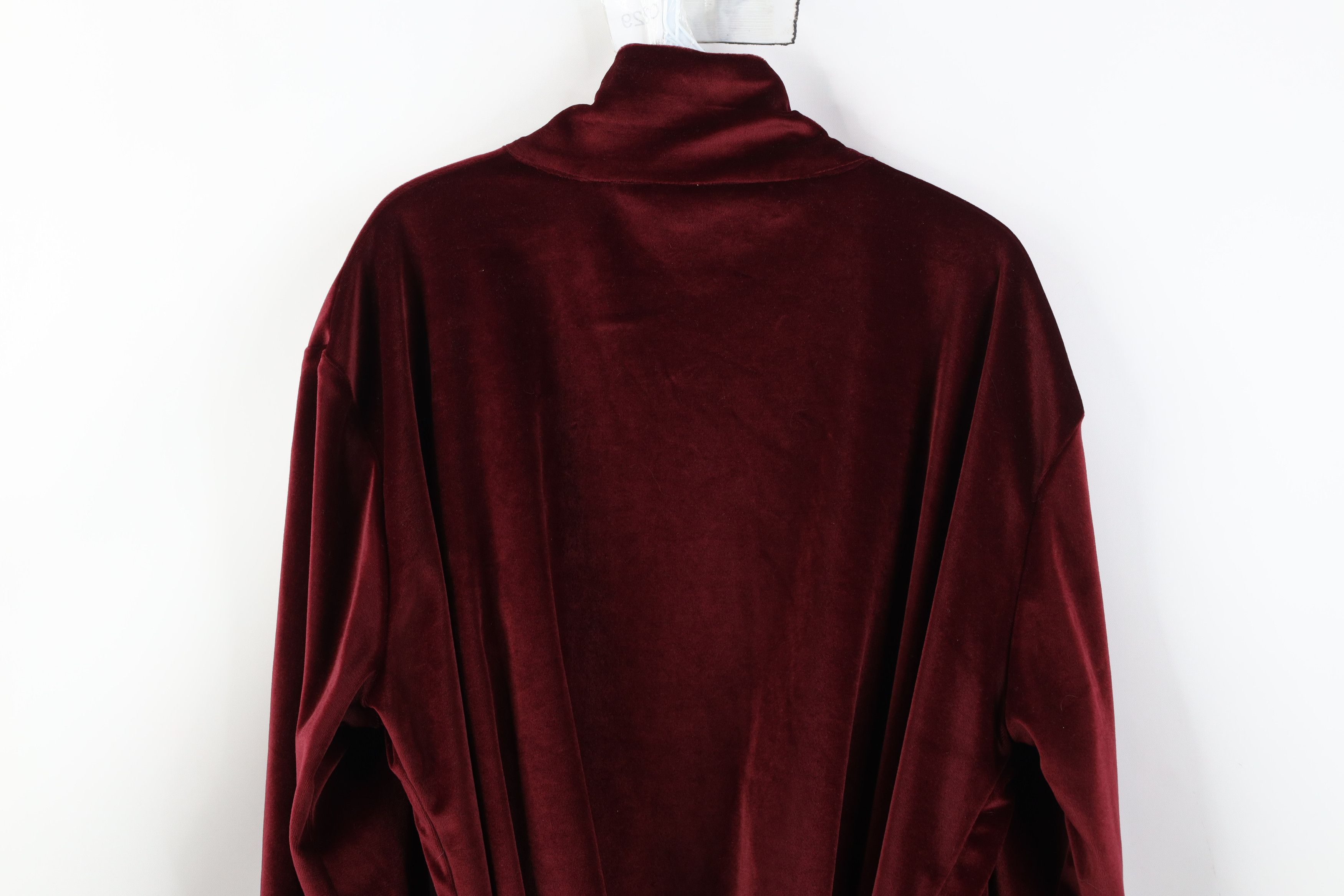 Vintage Vintage 90s Streetwear Satin Trim Smoking Jacket Robe Red Size US L / EU 52-54 / 3 - 14 Thumbnail